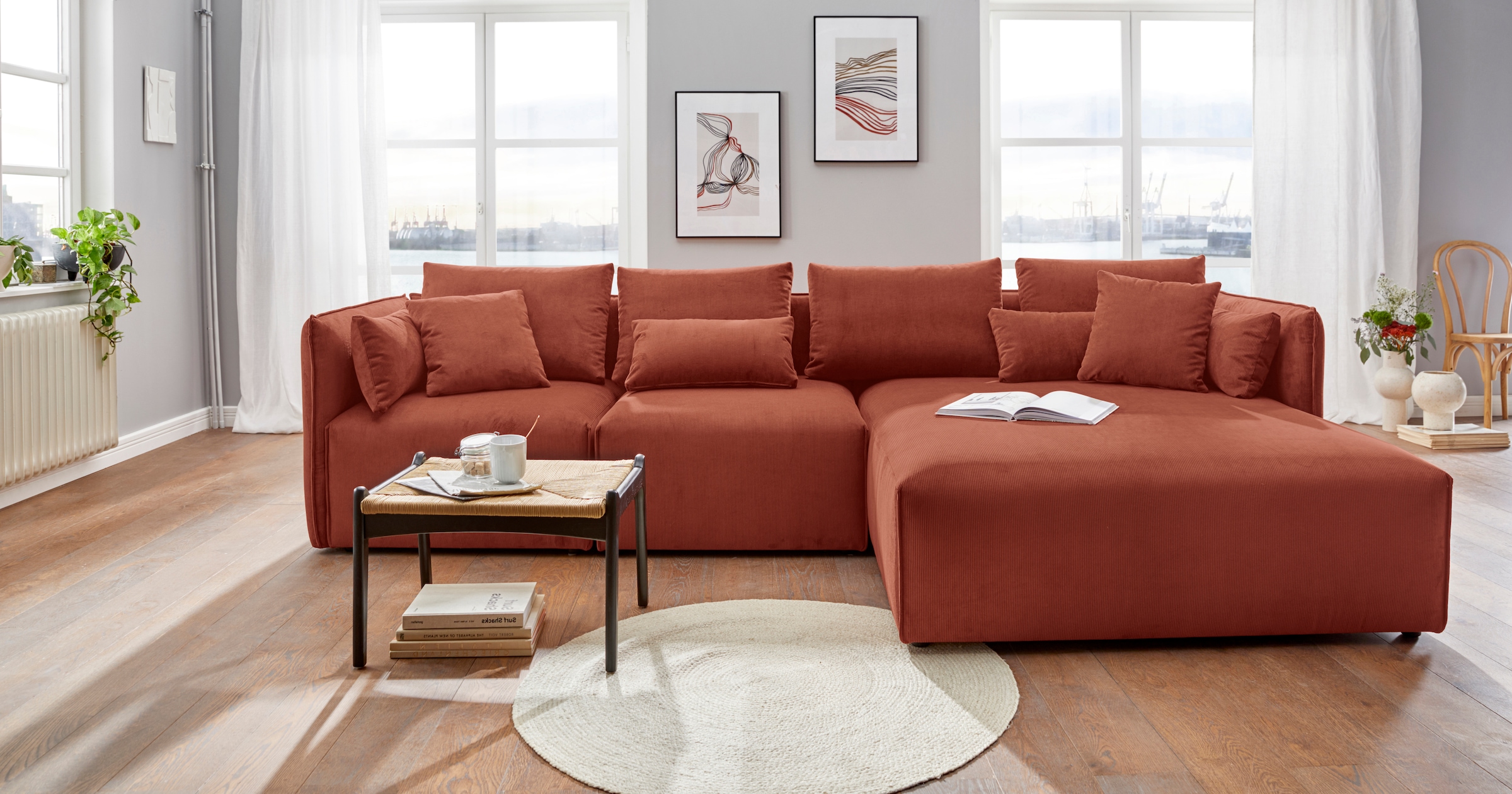 andas Ottomane »Nöre«, Lounge-Modul - zum eigenen Zusammenstellen, Breite 138cm, Tiefe 168cm