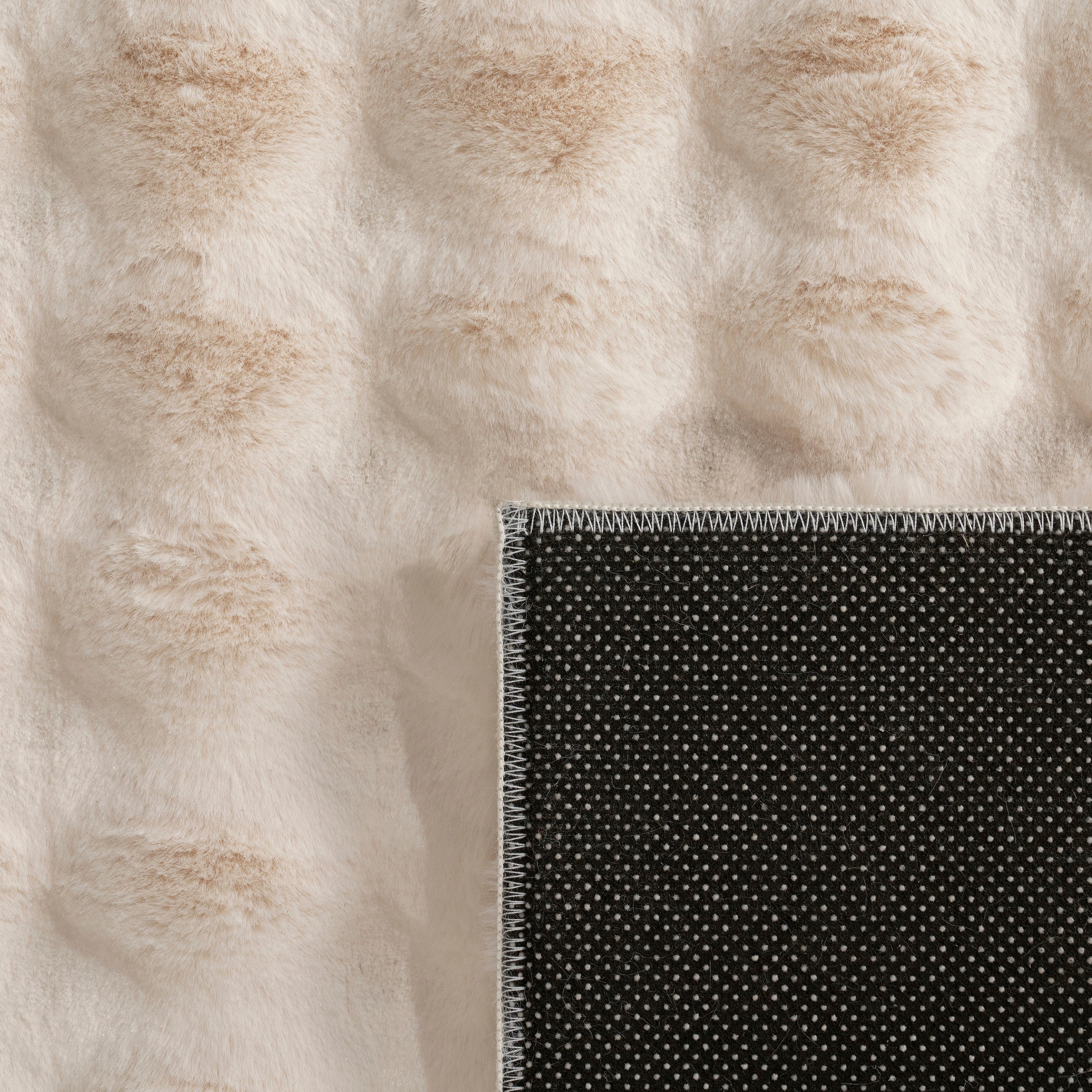 Paco Home Hochflor-Teppich »Arnheim 741«, rechteckig, 34 mm Höhe, Uni Farben, modernes Design, besonders weich, Hoch-Tief Effekt