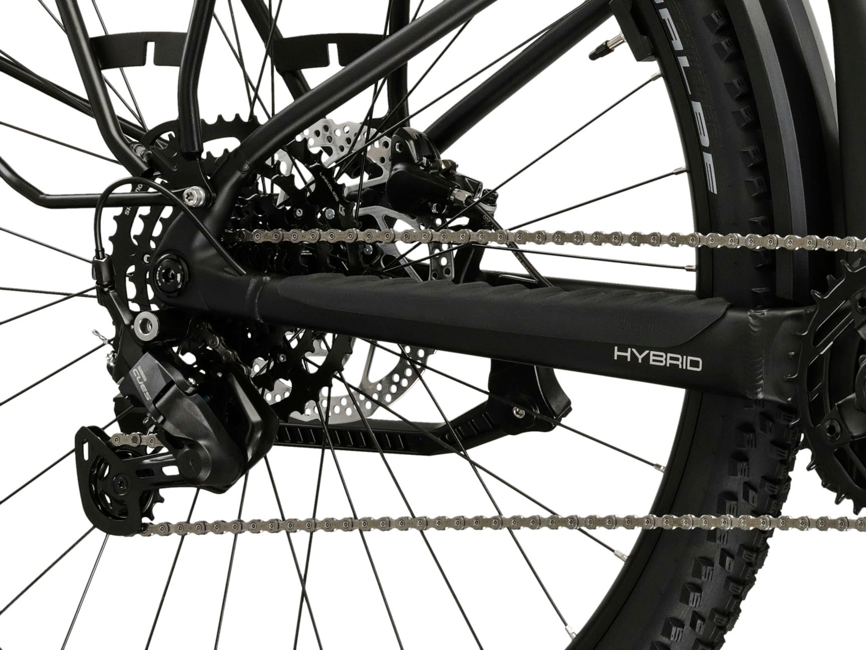 Kross »Influx Hybrid SUV 2.0 16,7Ah / 600 Wh 29 Zoll schwarz 9 Gänge 2026« 9 Gang Shimano CUES U4000 Schaltwerk Kettenschaltung Mittelmotor 250 W BOSCH PERFORMANCE LINE PX Mittelmotor