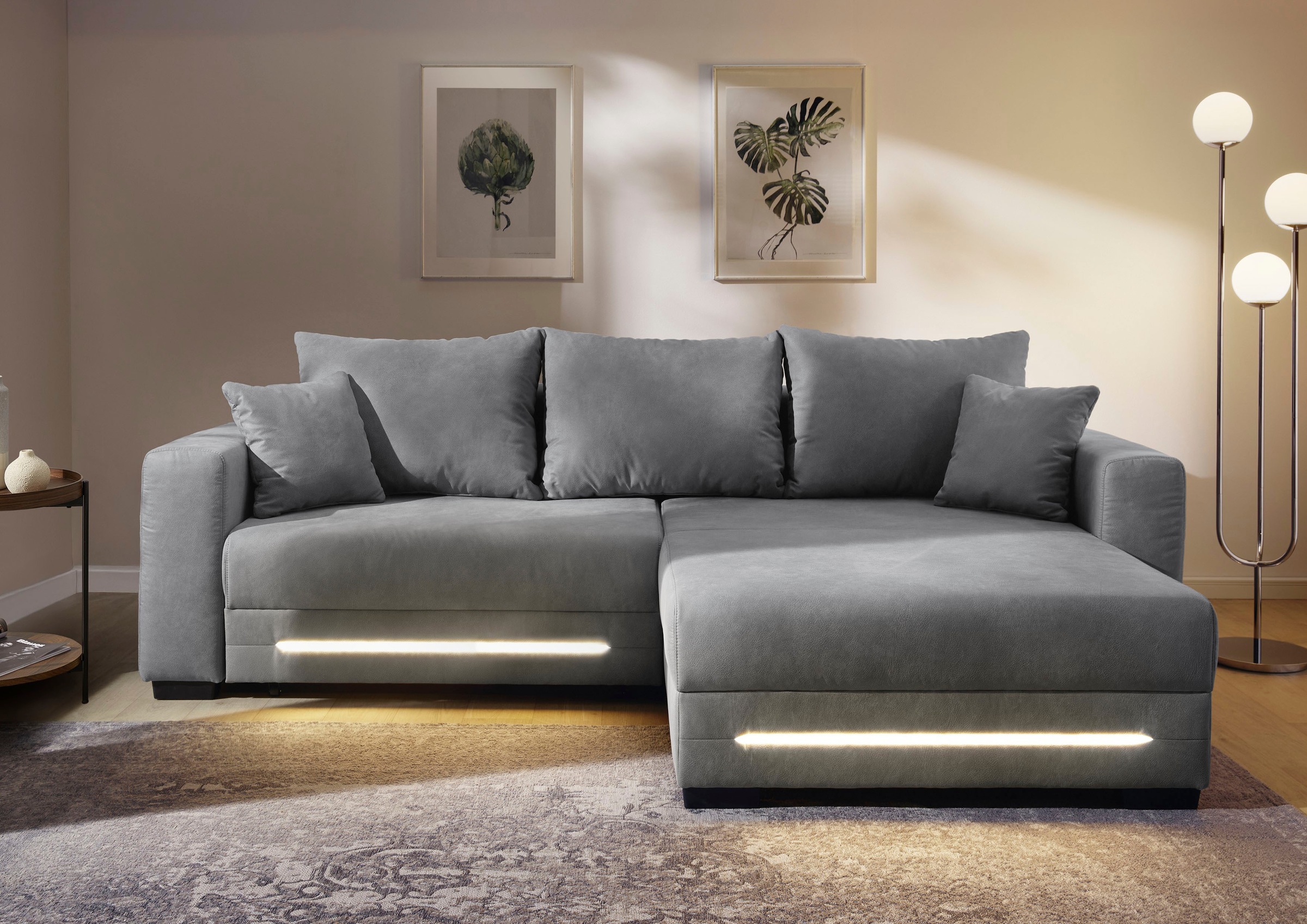 Jockenhöfer Gruppe Ecksofa »Spotlight, L-Form, mit dimmbarer LED-Beleuchtun günstig online kaufen