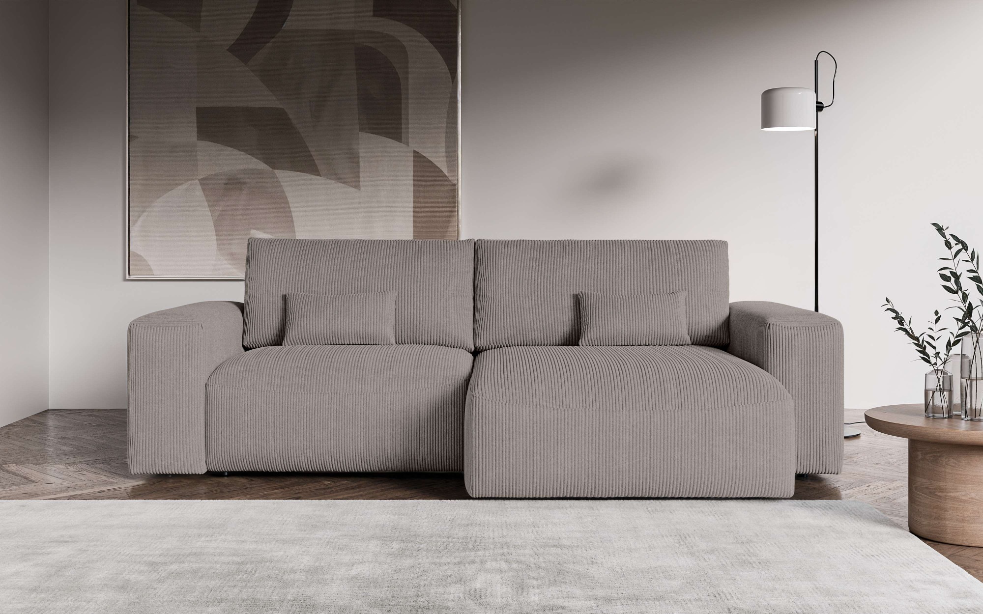 OTTO home Ecksofa »MATTS Schlafsofa mit Bettkasten, Maße B/T/H: 265/159/89 günstig online kaufen