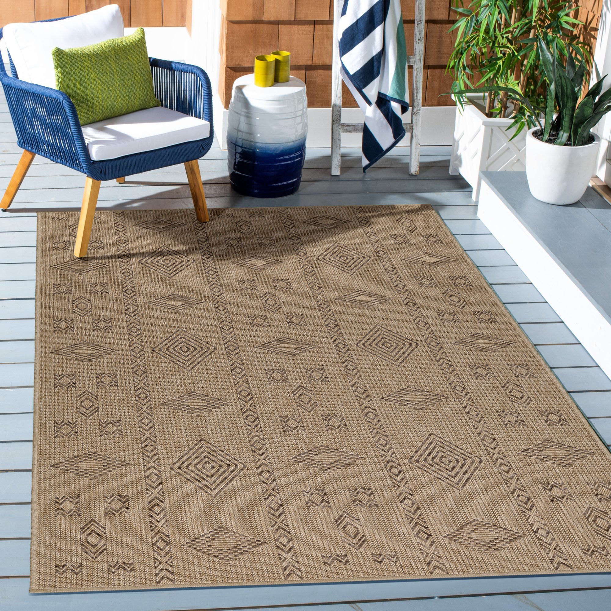Ayyildiz Teppiche Outdoorteppich »DHAKA 8711«, rechteckig, 5 mm Höhe, Läufe günstig online kaufen