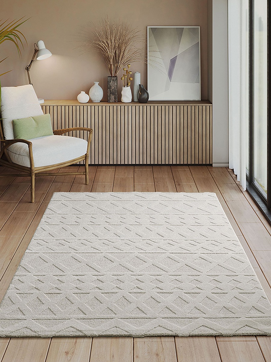 the carpet Teppich »Everest«, rechteckig, 14 mm Höhe, moderner Wohnzimmer Teppich hohe Flordichte