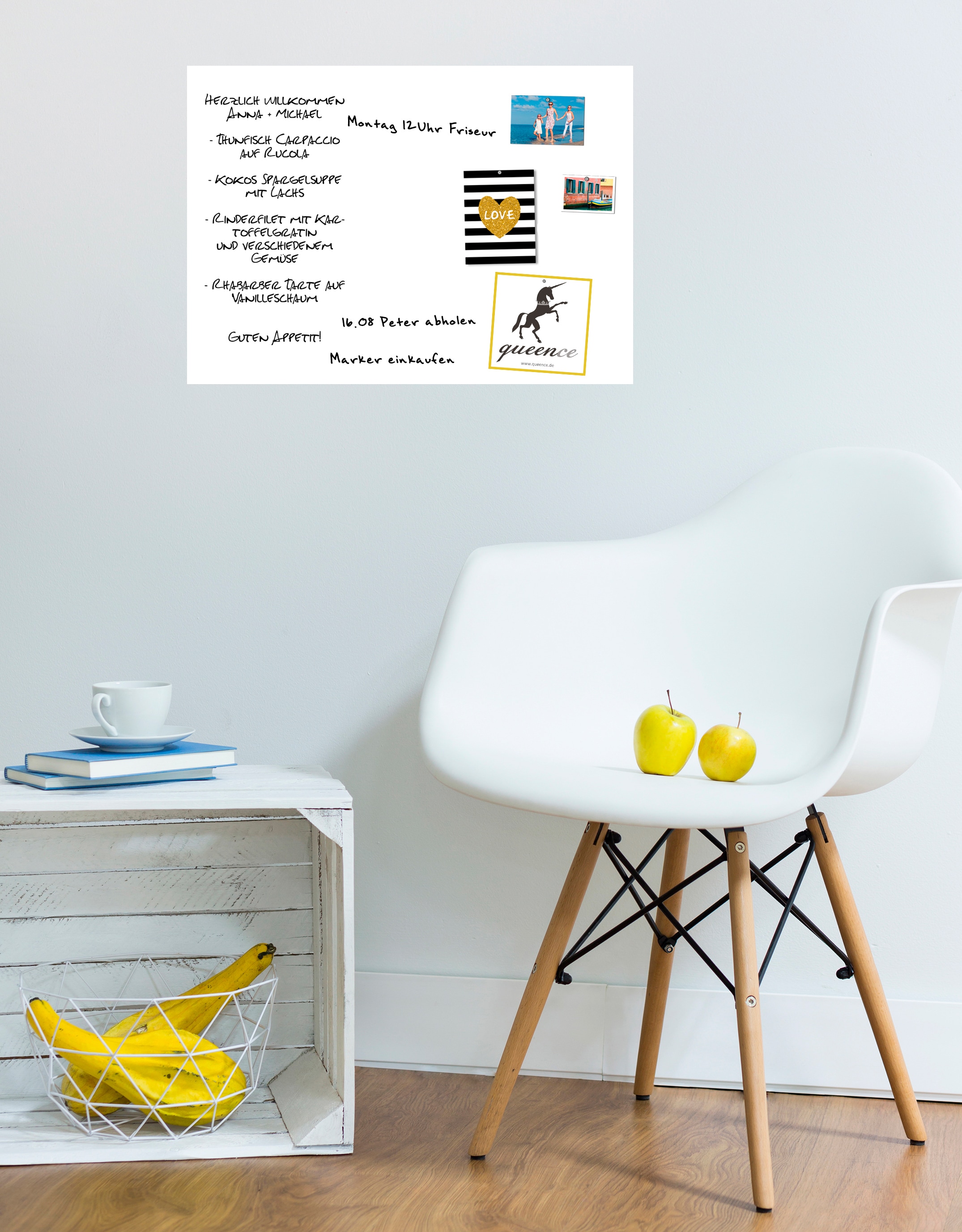 queence Magnetfolie »Magnetische Markerfolie« Boardmarkerfolie selbstklebend, zum beschriften