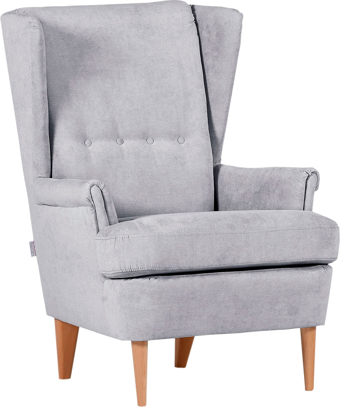 Gutmann Factory Ohrensessel "Versailles" Gestell antikfarben oder eiche nat günstig online kaufen