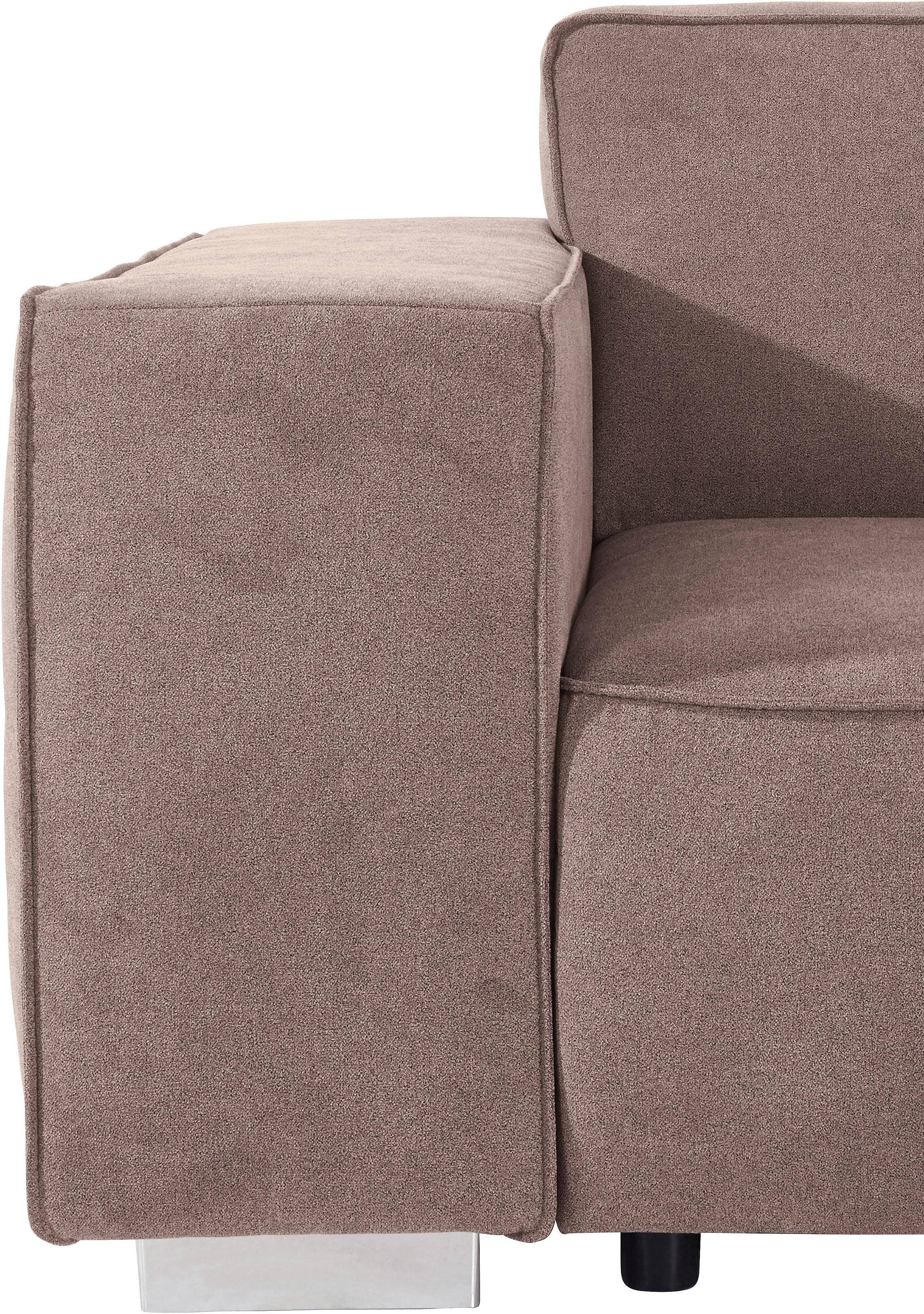 INOSIGN Ecksofa »Sapporo L-Form«, wahlweise Bettfunktion oder Sitztiefenverstellung, Federkern