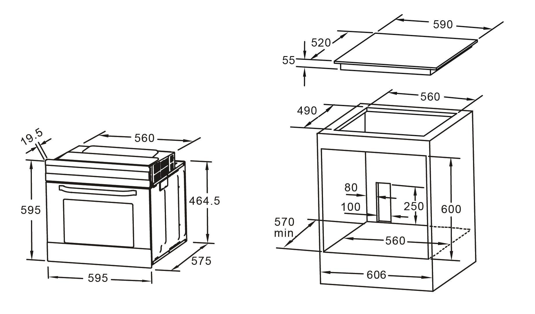 Flex-Well Küchenzeile »Riva«, mit E-Geräten, Gesamtbreite 310 cm