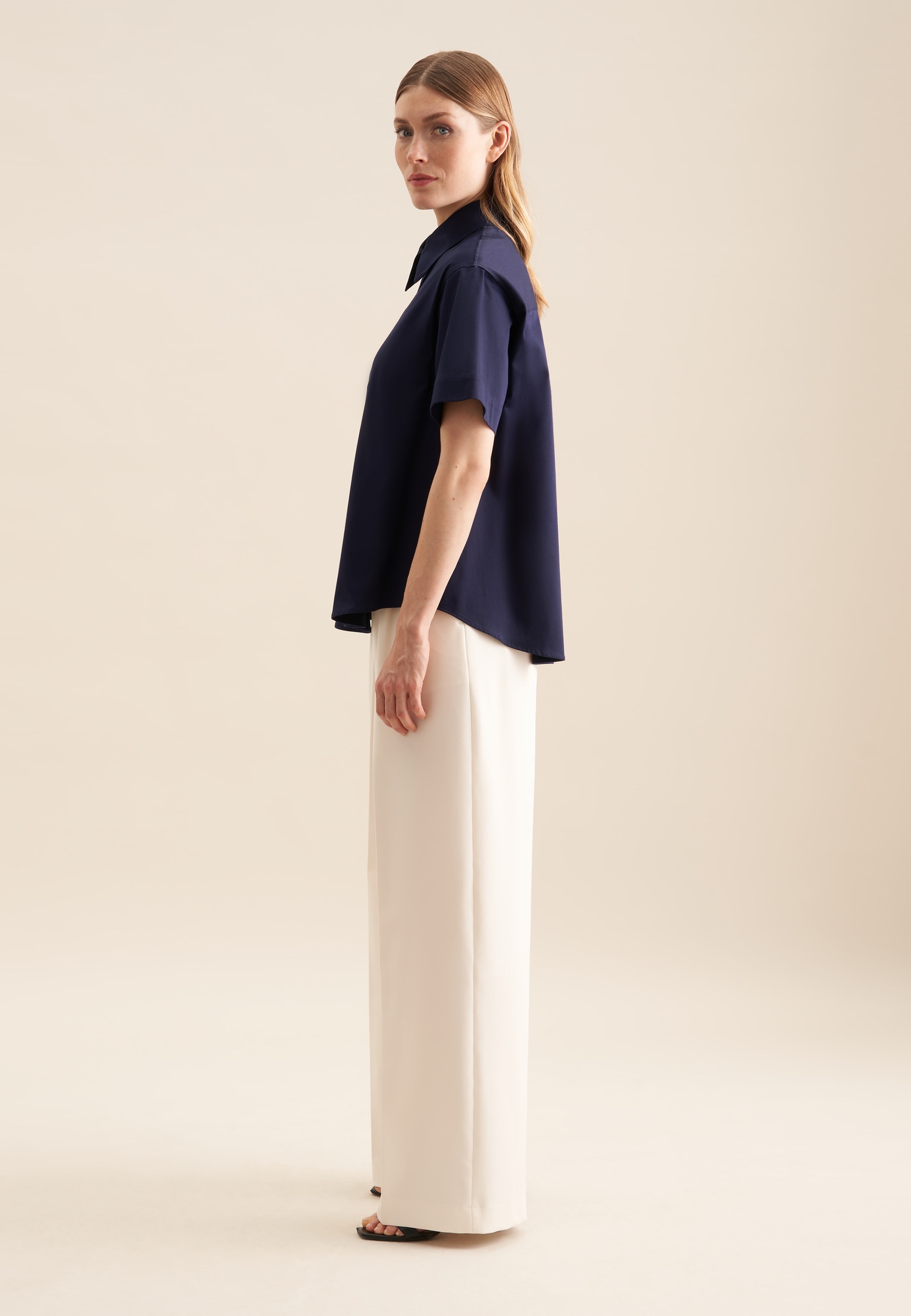 seidensticker Hemdbluse »Schwarze Rose« 1/2 Kragen Uni