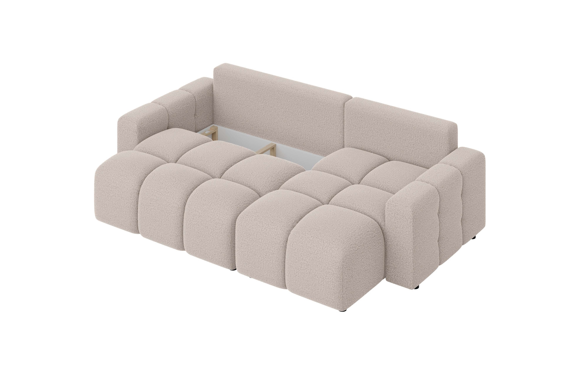INOSIGN Ecksofa »FELICI, Schlafsofa 233cm, L-Form mit Recamiere beidseitig montierbar«, Designsofa mit Bettfunktion und Bettkasten, Maße B/T/H: 233/142/88 cm