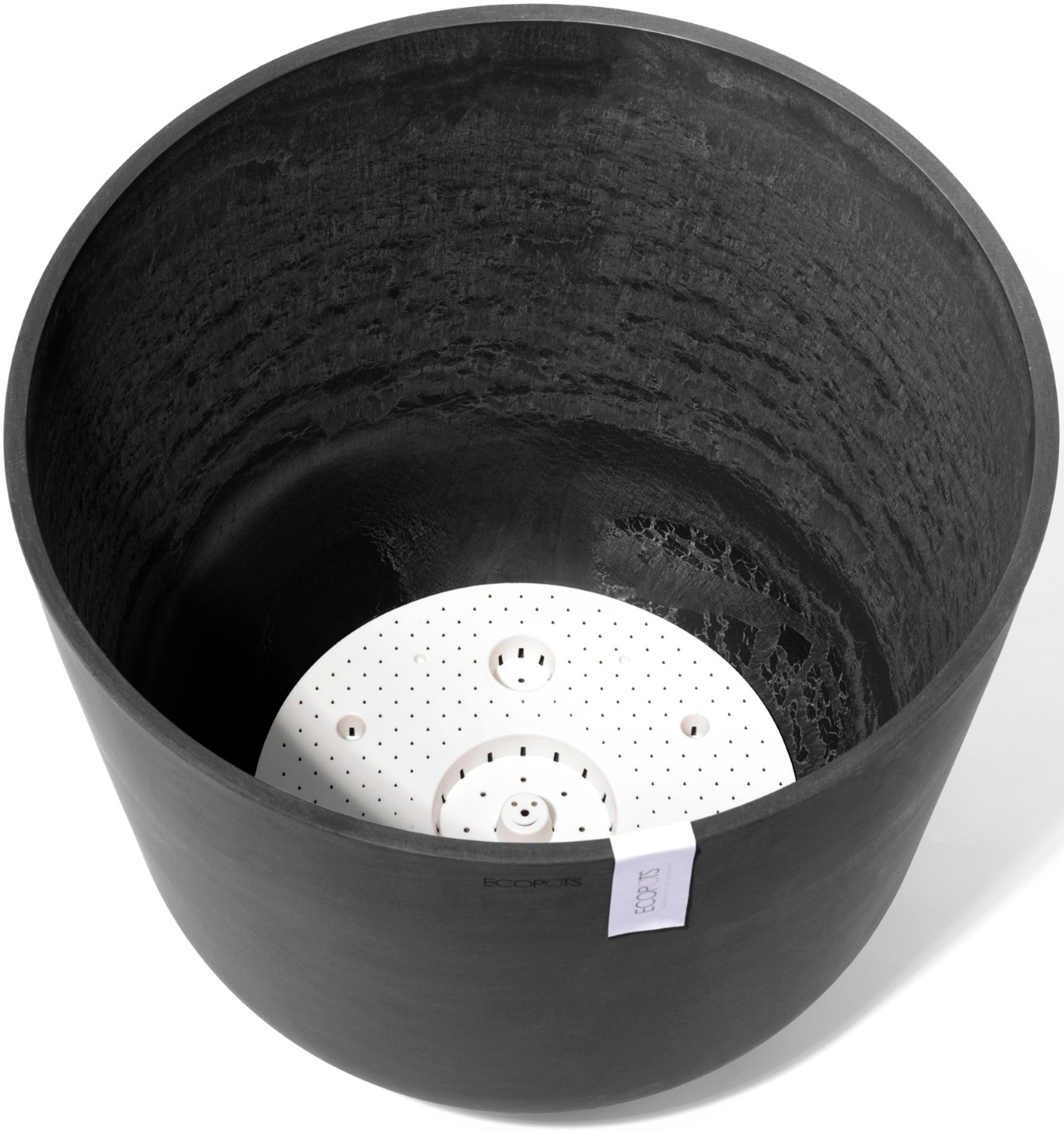 ECOPOTS Blumentopf »Oslo 55 + Wassersystem Dunkelgrau«, für innen und außen: frostsicher, bruchsicher und lichtbeständig