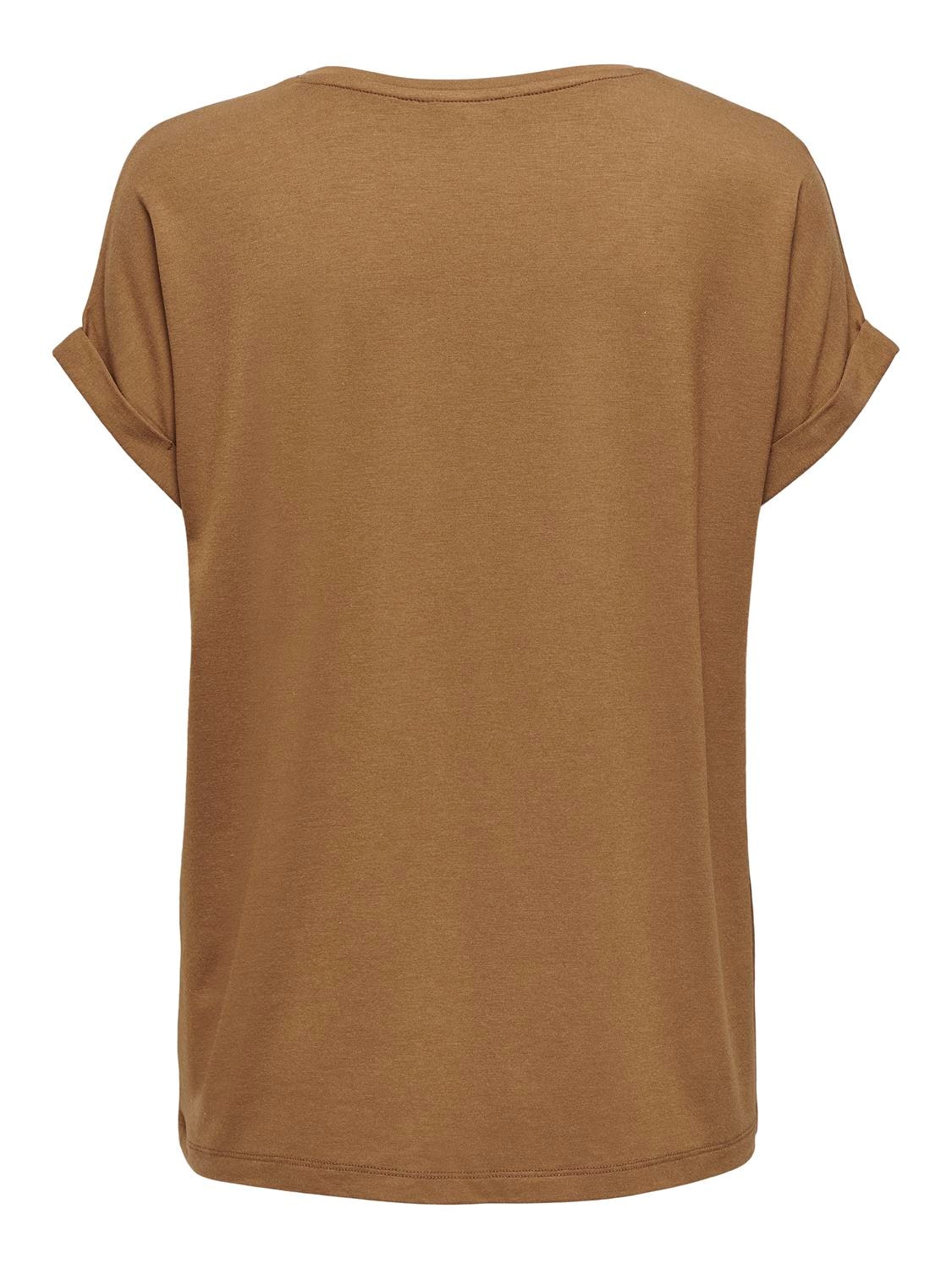 ONLY T-Shirt »ONLMOSTER S/S O-NECK TOP NOOS JRS«, mit Aufschlag am Arm