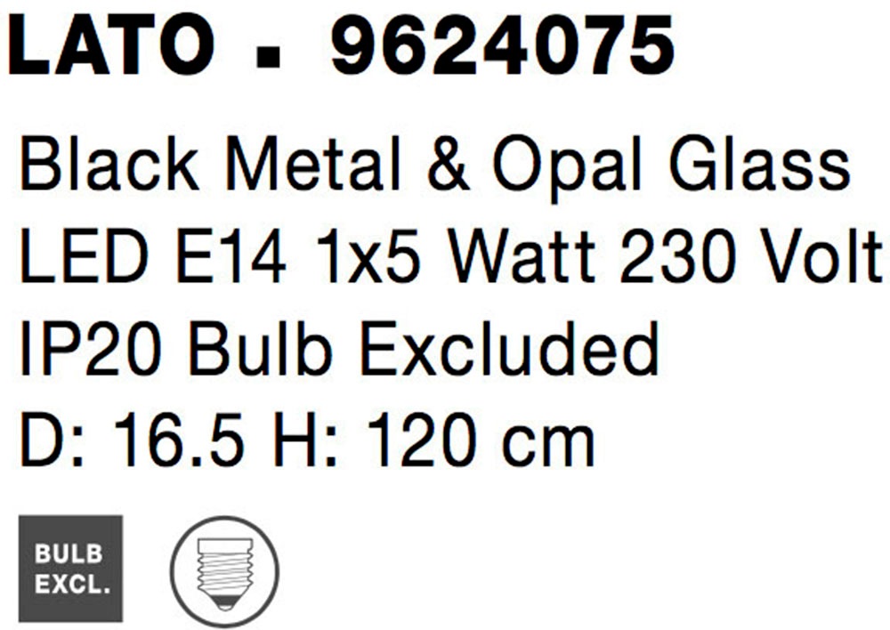 Nova Luce Hängeleuchten »LATO« E14 1 Stk. Ohne Leuchtmittel