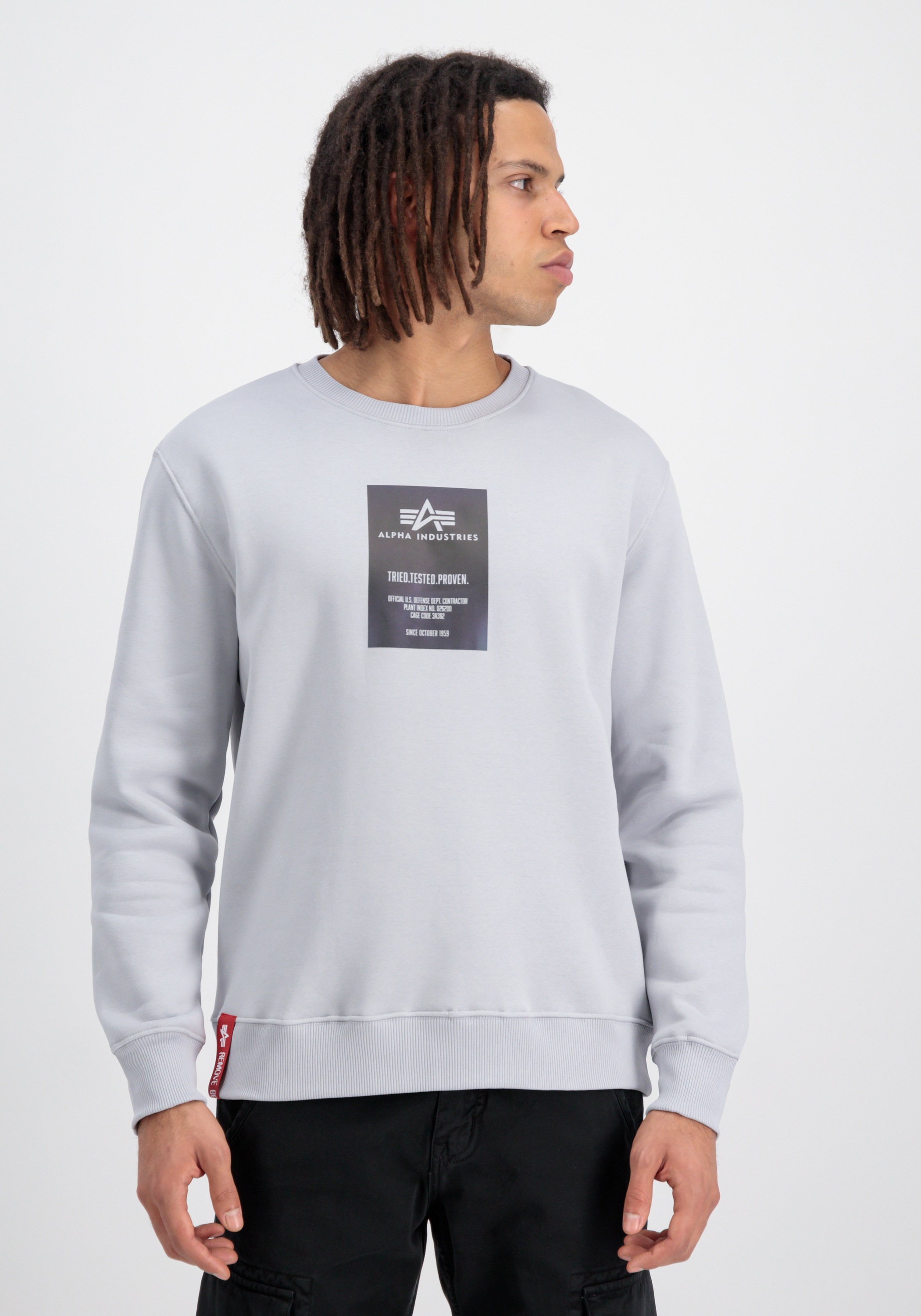 Alpha Industries Sweater »Alpha Industries Men - Sweatshirts Rainbow Refl. Label Sweater«