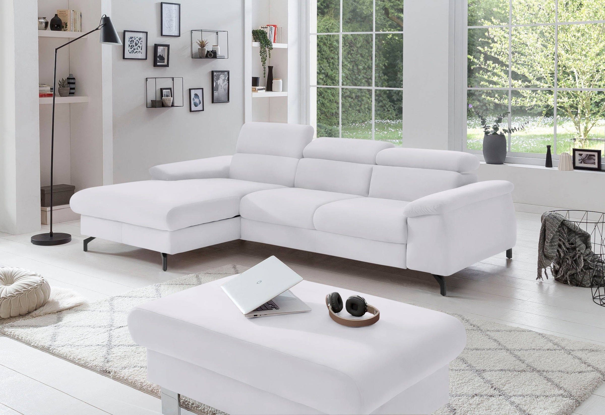 COTTA Polstergarnitur »Kitty L-Form, B: 242 bzw. 100 cm (Set: Ecksofa & Hoc günstig online kaufen