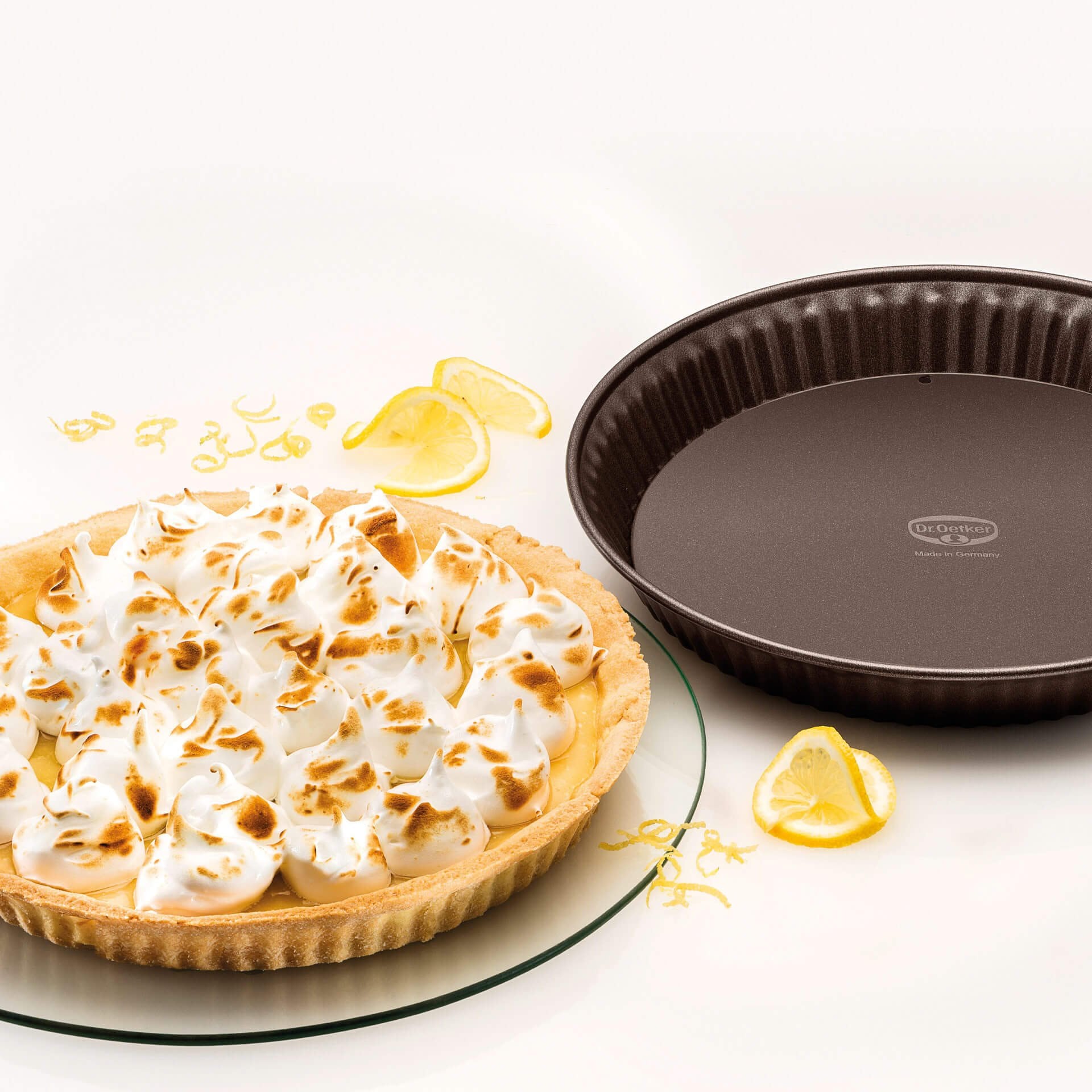Dr. Oetker Küchenhelfer Tarteform »Back-Edition, Quicheform mit Emaille-Hebeboden Ø 28 cm«