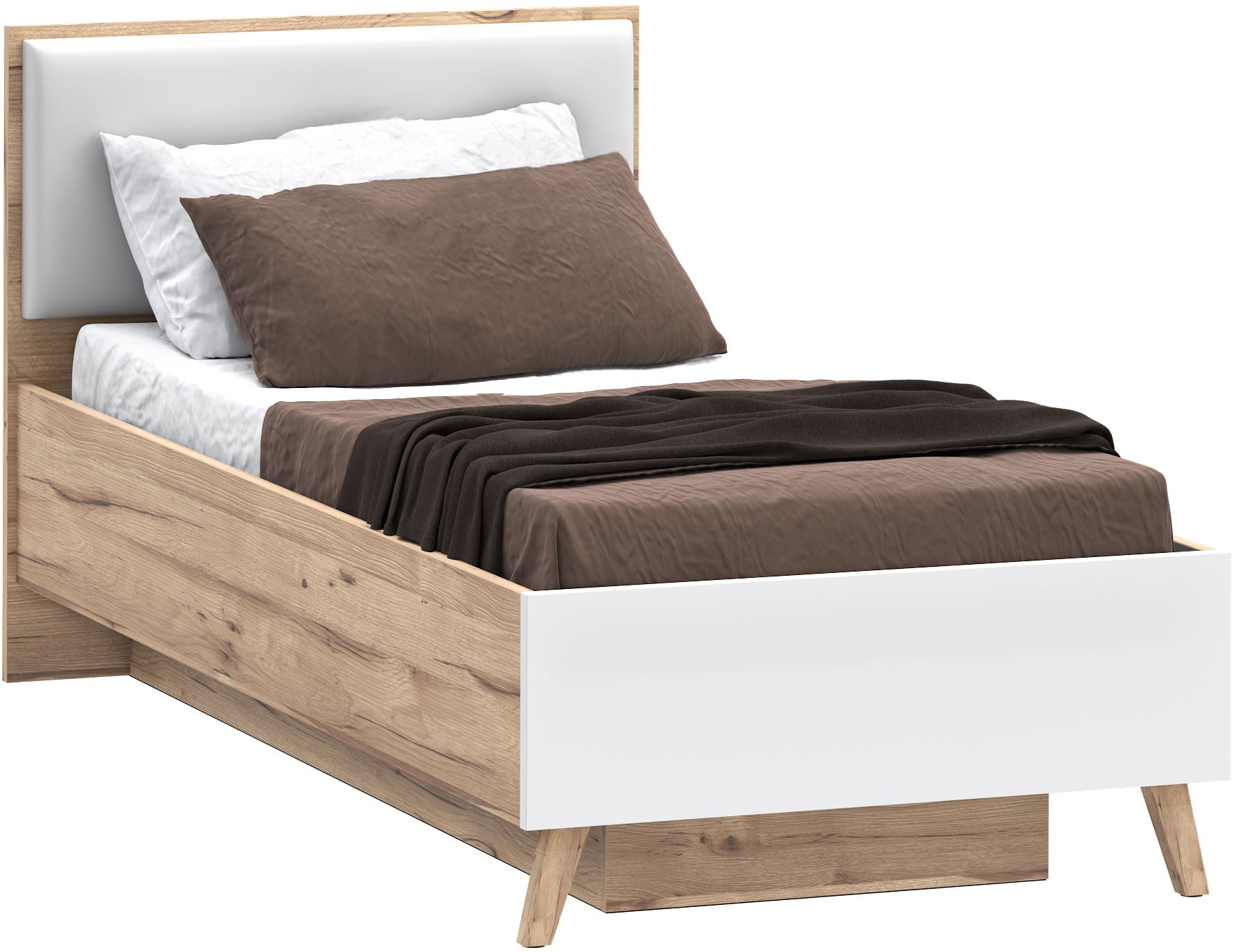 FORTE Stauraumbett »Vankka viel Stauraum, skandinavisches Design, Made in E günstig online kaufen