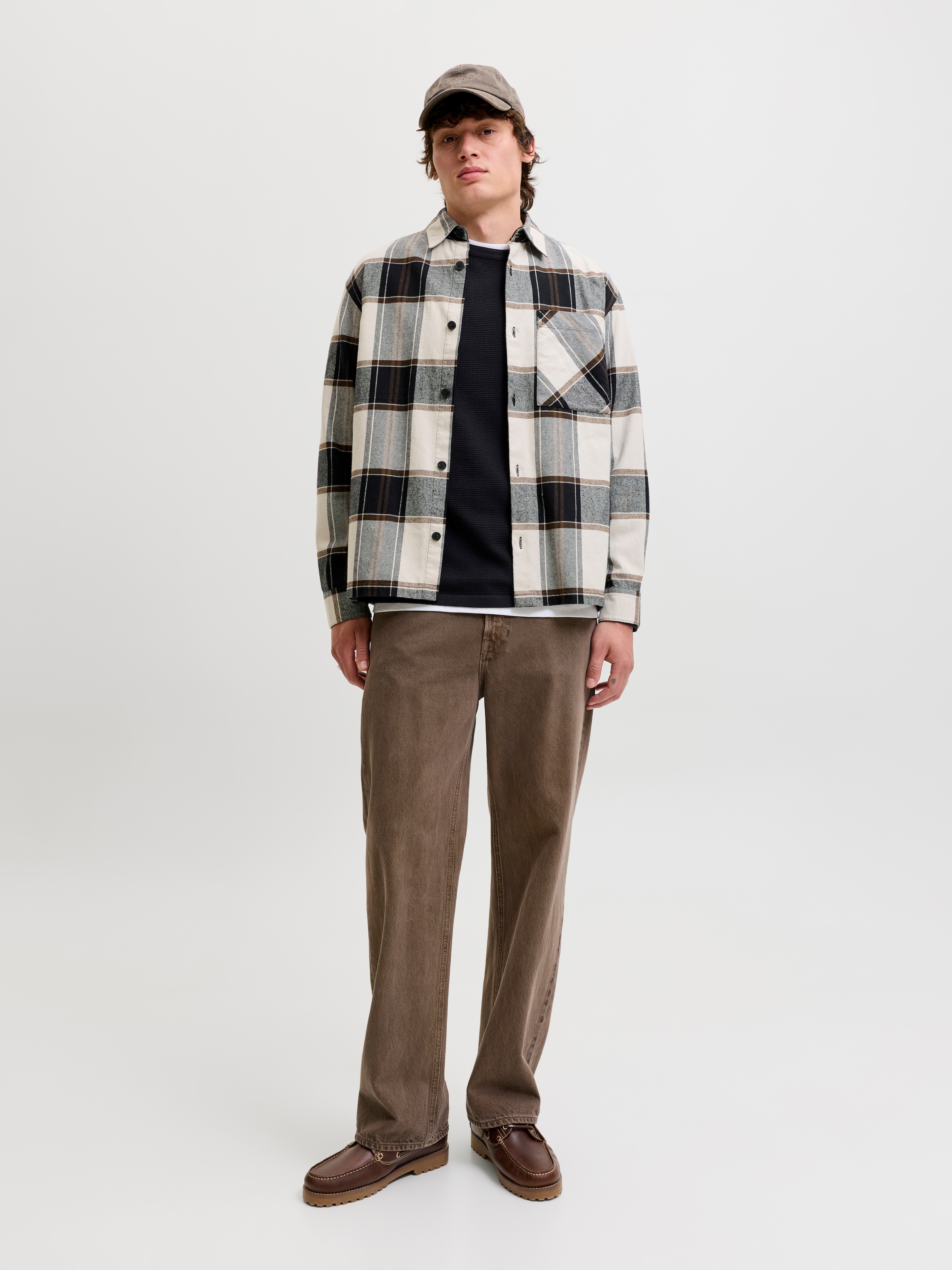 Jack & Jones Langarmhemd »JJEJACKSON OVERSHIRT LS SN« Baumwolle, relaxed fit