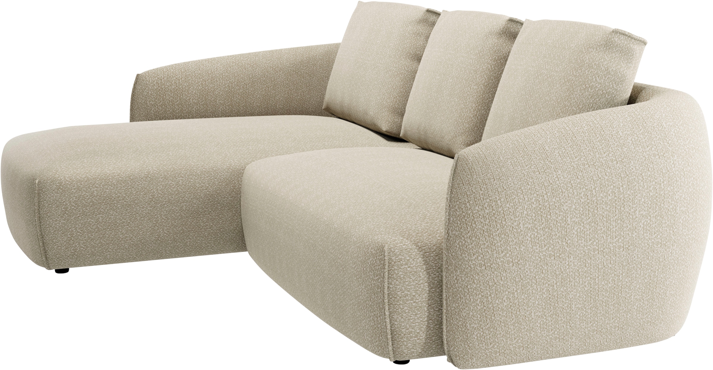 Guido Maria Kretschmer Home&Living Ecksofa »Shawn Designsofa mit elegant geschwungen Armlehnen, L-Form«, bequem, organischer Form, mit hochwertigem Bezug