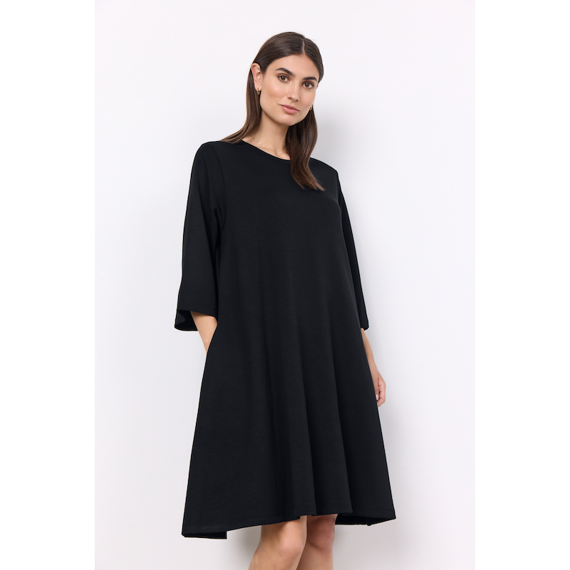 SOYACONCEPT Shirtkleid »SC-BANU 155« Sommerkleid BLACK XL - N-Gr N-Gr XL SC-Banu 155 ist ein legeres Kleid aus einer schönen Mischung aus Modal,...