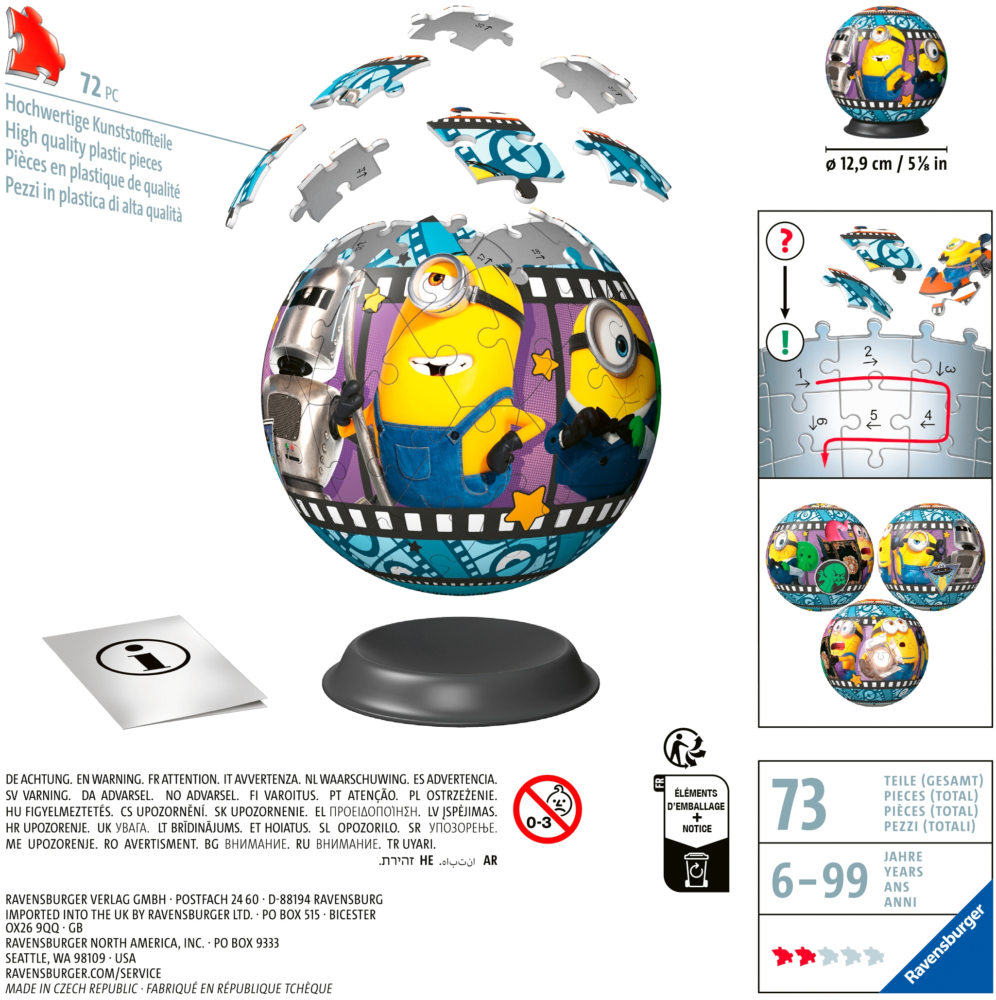 Ravensburger Puzzleball »Minions 3« Made in Europe