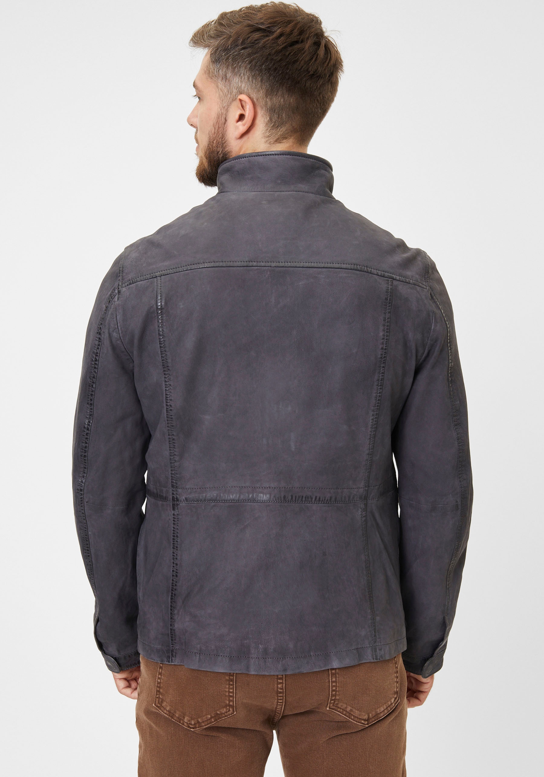 Mauritius Lederjacke »GMGaldon SF«, mit Knopftaschen an der Brust
