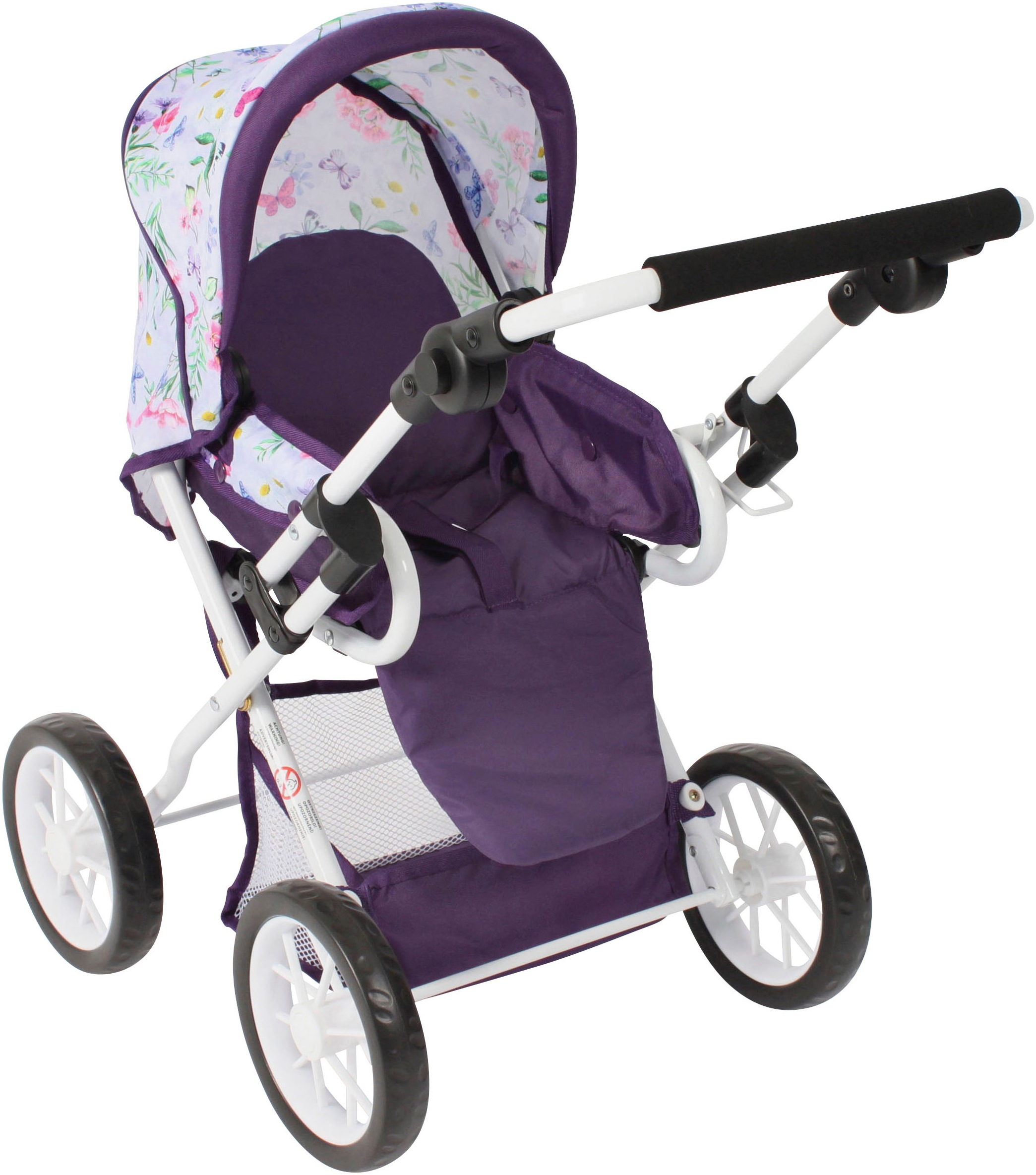 CHIC2000 Kombi-Puppenwagen »Leni, Flowers lila«
