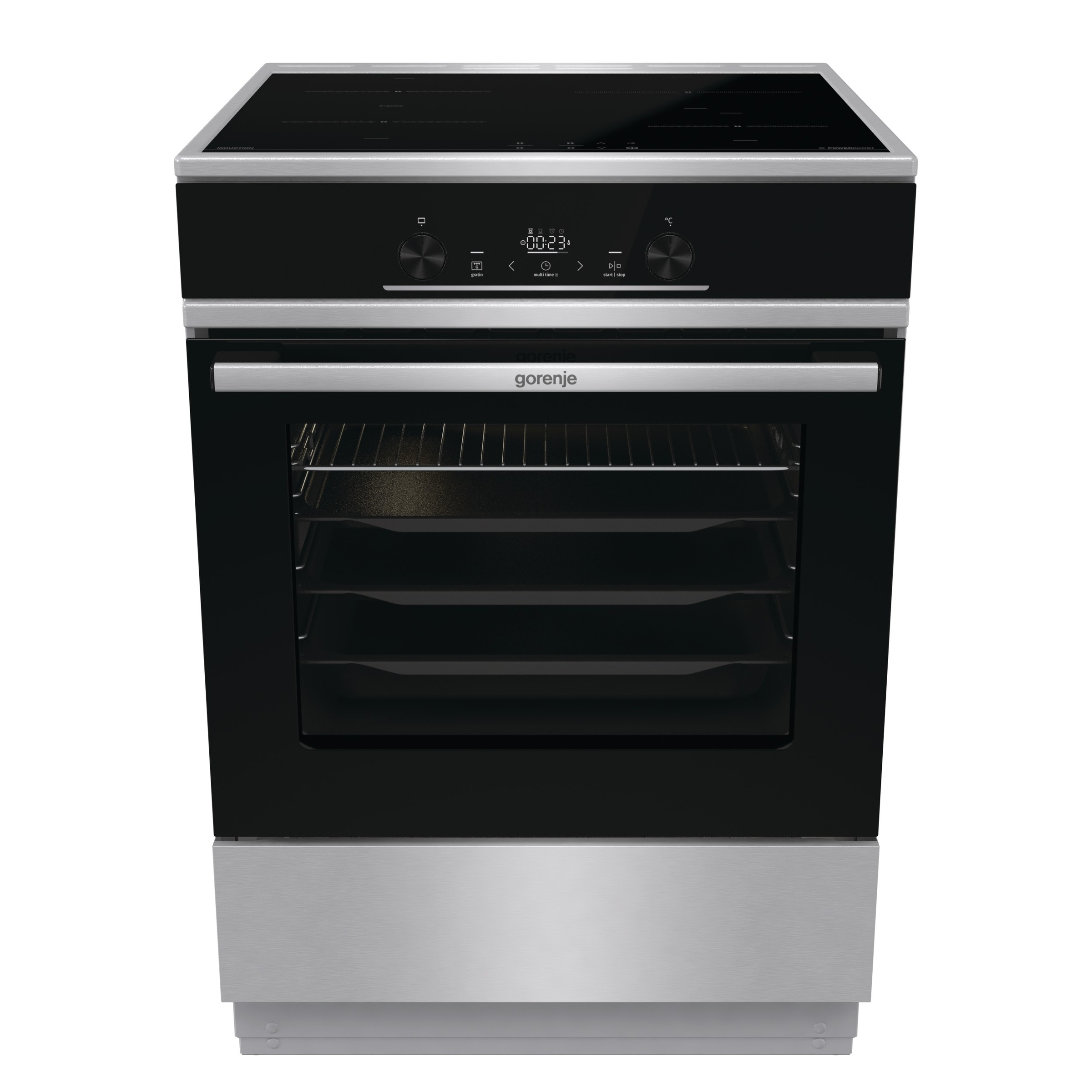 GORENJE Induktions-Standherd »GEIT6E81XPG«, Pyrolyse-Selbstreinigung, (1 St.)