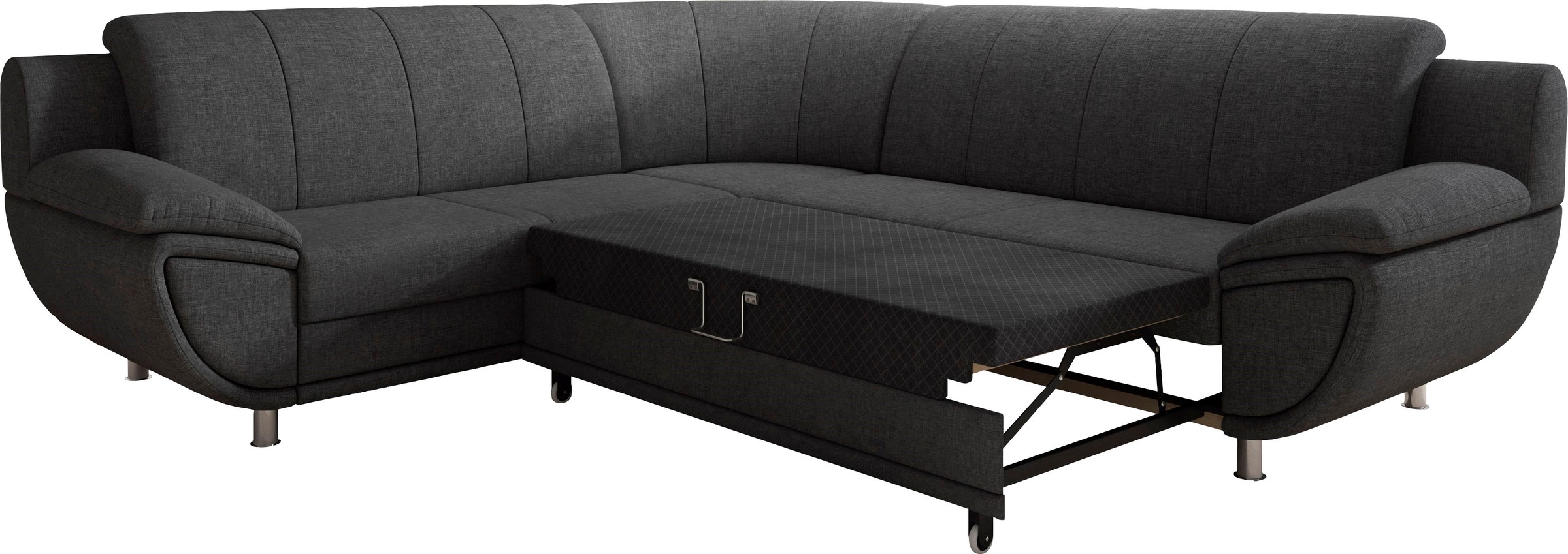 TRENDMANUFAKTUR Ecksofa »Rondo II, zeitlos & elegant, bequeme Armlehnen, L- günstig online kaufen