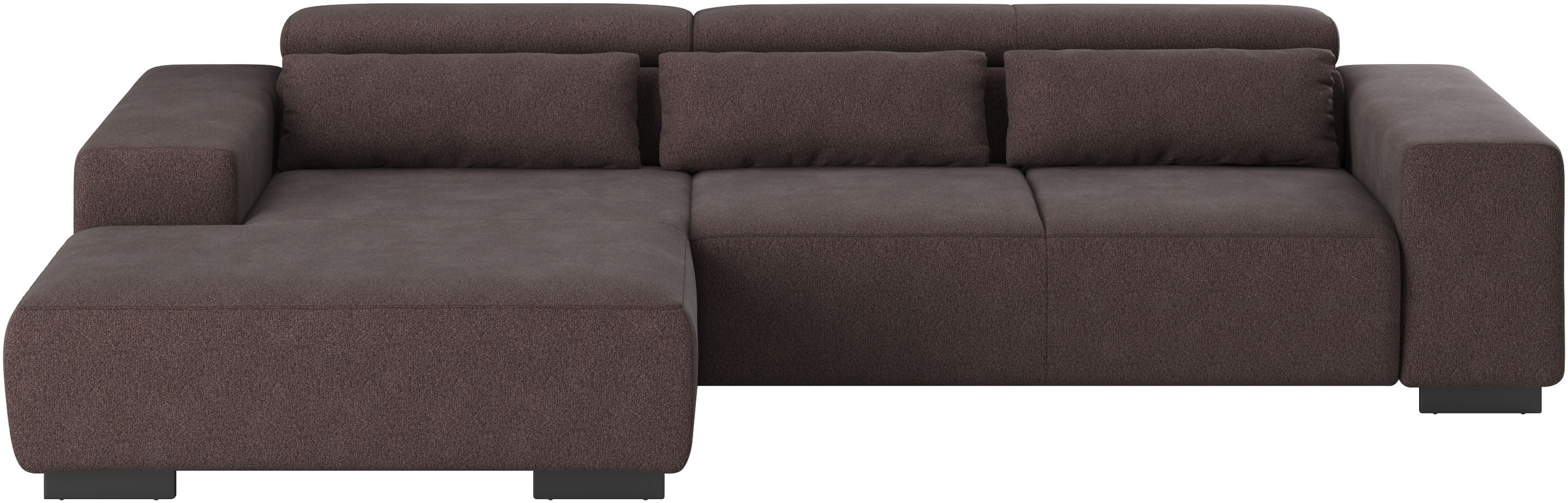 COTTA Ecksofa "Side L-Form, mit Kopfteilverstellung & 3 Nierenkissen" optio günstig online kaufen