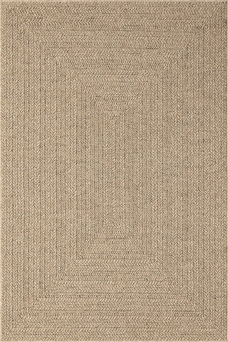 the carpet Teppich »Kansas«, rechteckig, 1 mm Höhe, moderner robuster In und Outdoor Teppich Jute Look