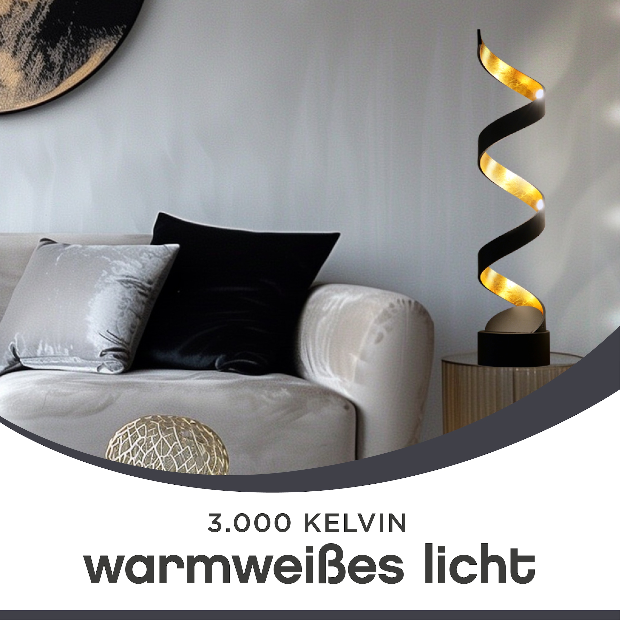 ECO-LIGHT LED Tischleuchte »HELIX«, Leuchtmittel LED-Modul | LED fest integriert