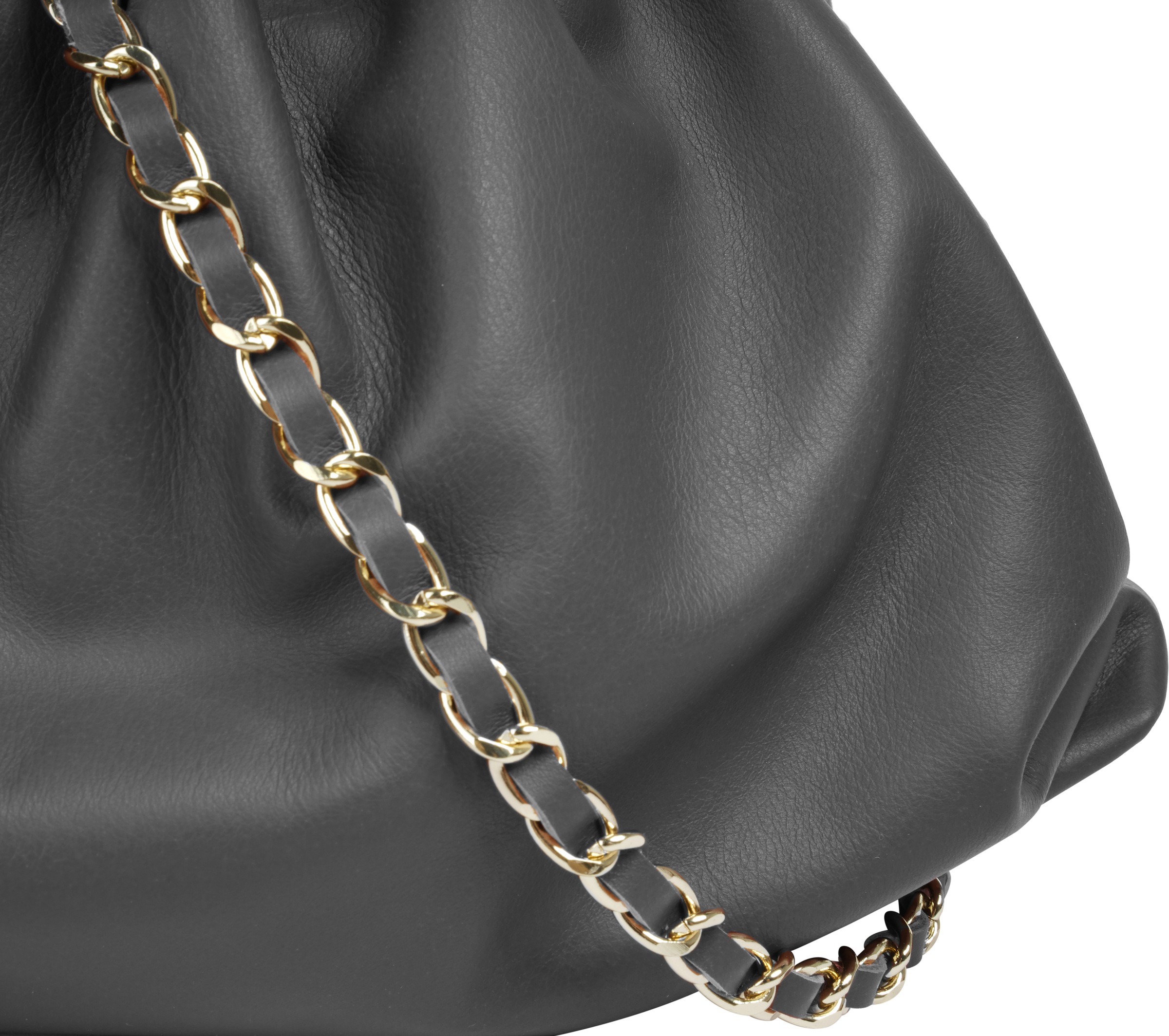 Cluty Umhängetasche, echt Leder, Made in Italy