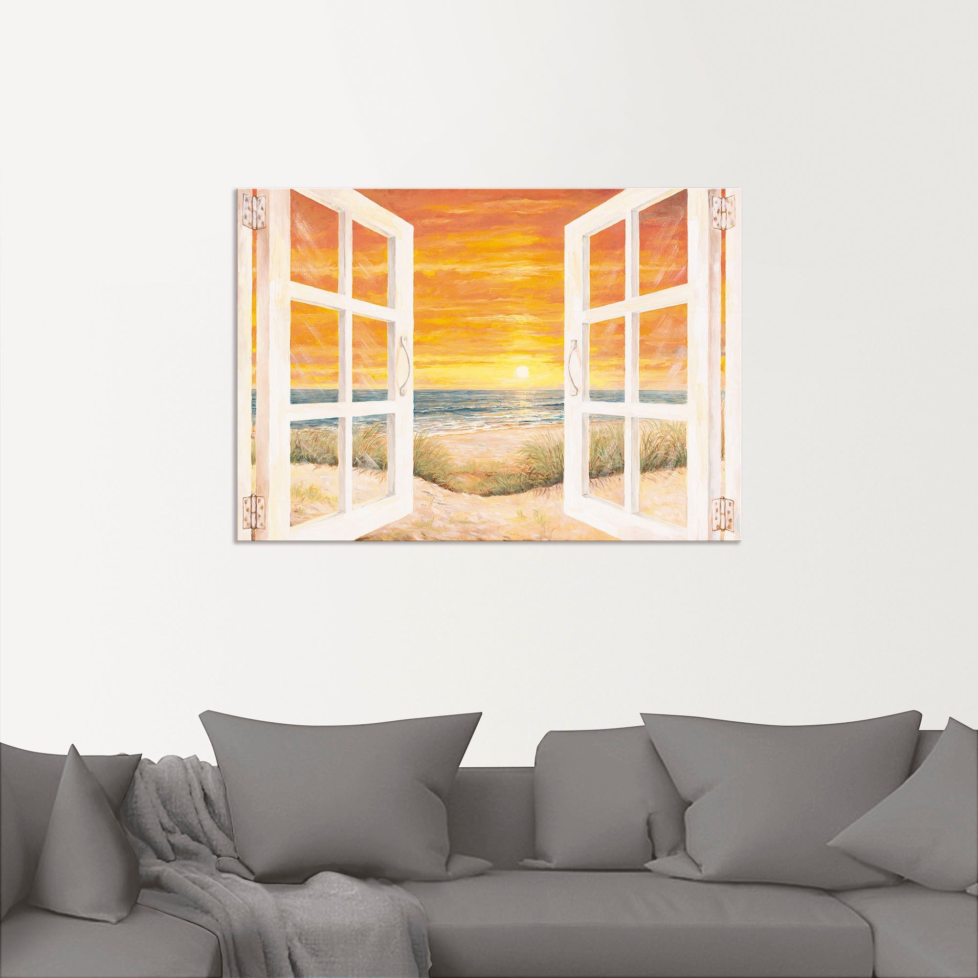 Artland Wandbild »Fenster zum Meer«, Meer Bilder, (1 St.), als Alubild, Outdoorbild, Leinwandbild, Wandaufkleber, versch. Größen