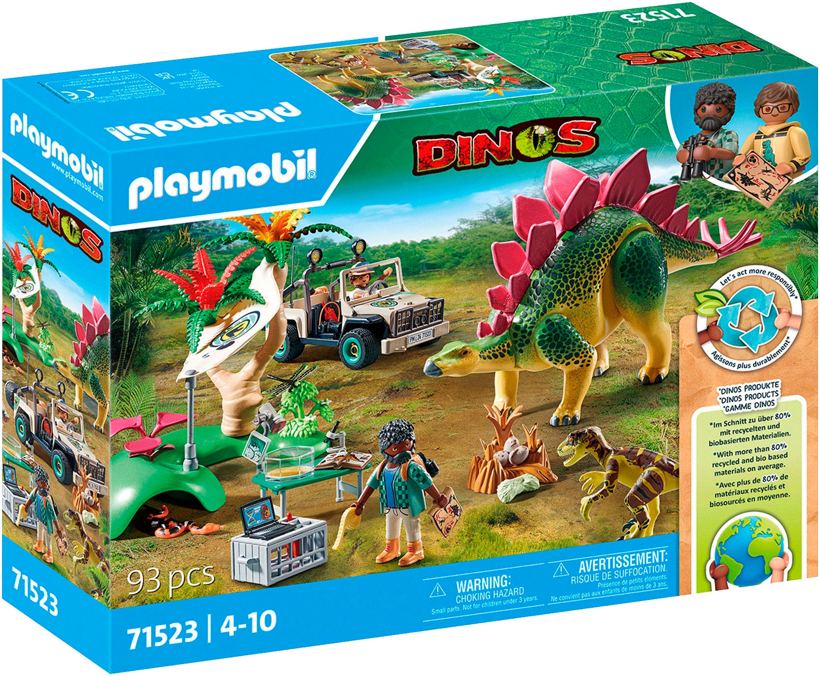 Playmobil® Konstruktions-Spielset »Forschungscamp mit Dinos (71523), Dinos«, (93 St.), Made in Europe