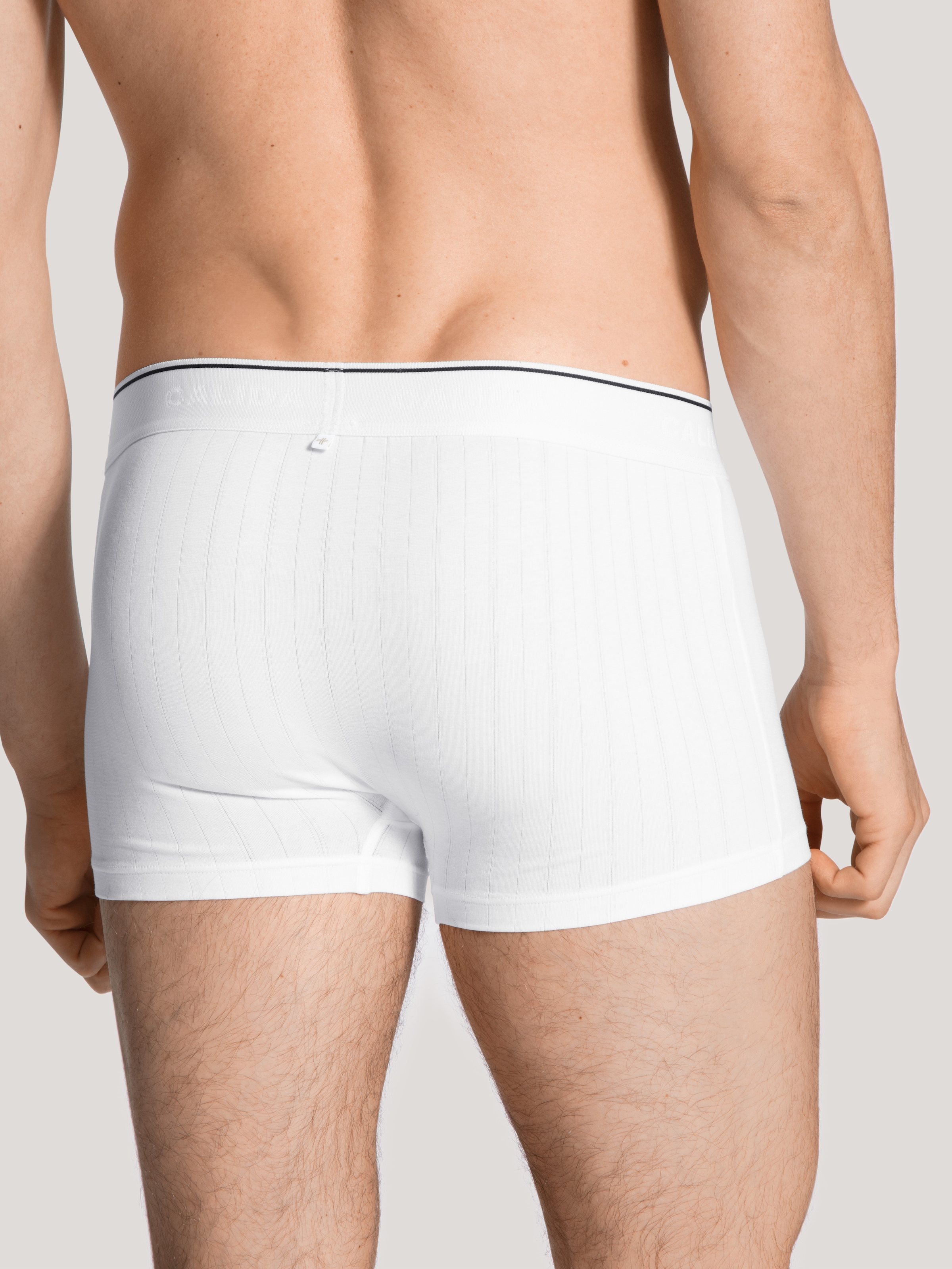 CALIDA Boxershorts »Pure & Style«, maskulines Nadelzug-Design