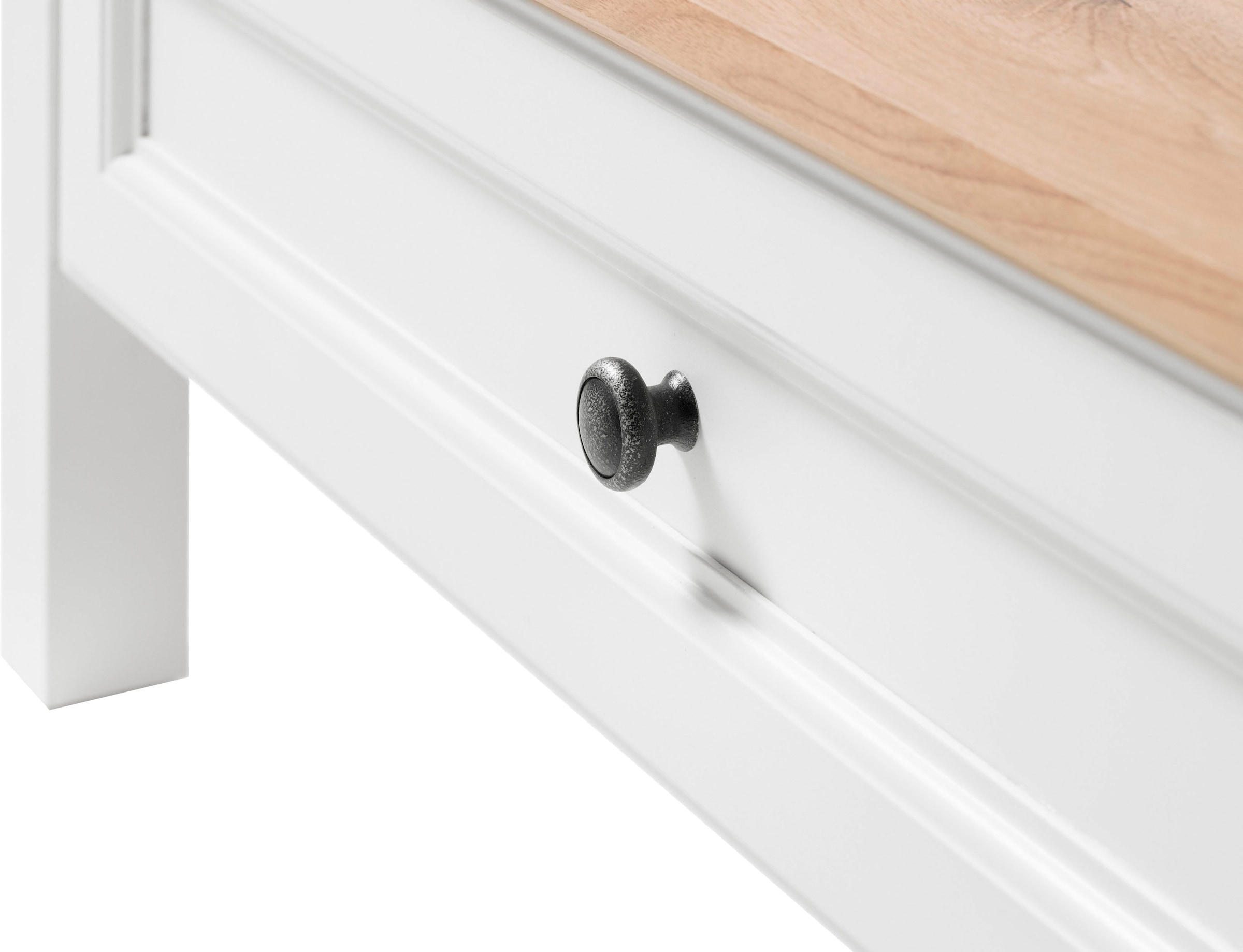 HBZ Couchtisch »Toskana, TOPSELLER!«, (Couchtisch, Wohnzimmertisch), Landhausstil weiß, Tisch mit 1 Schubkasten