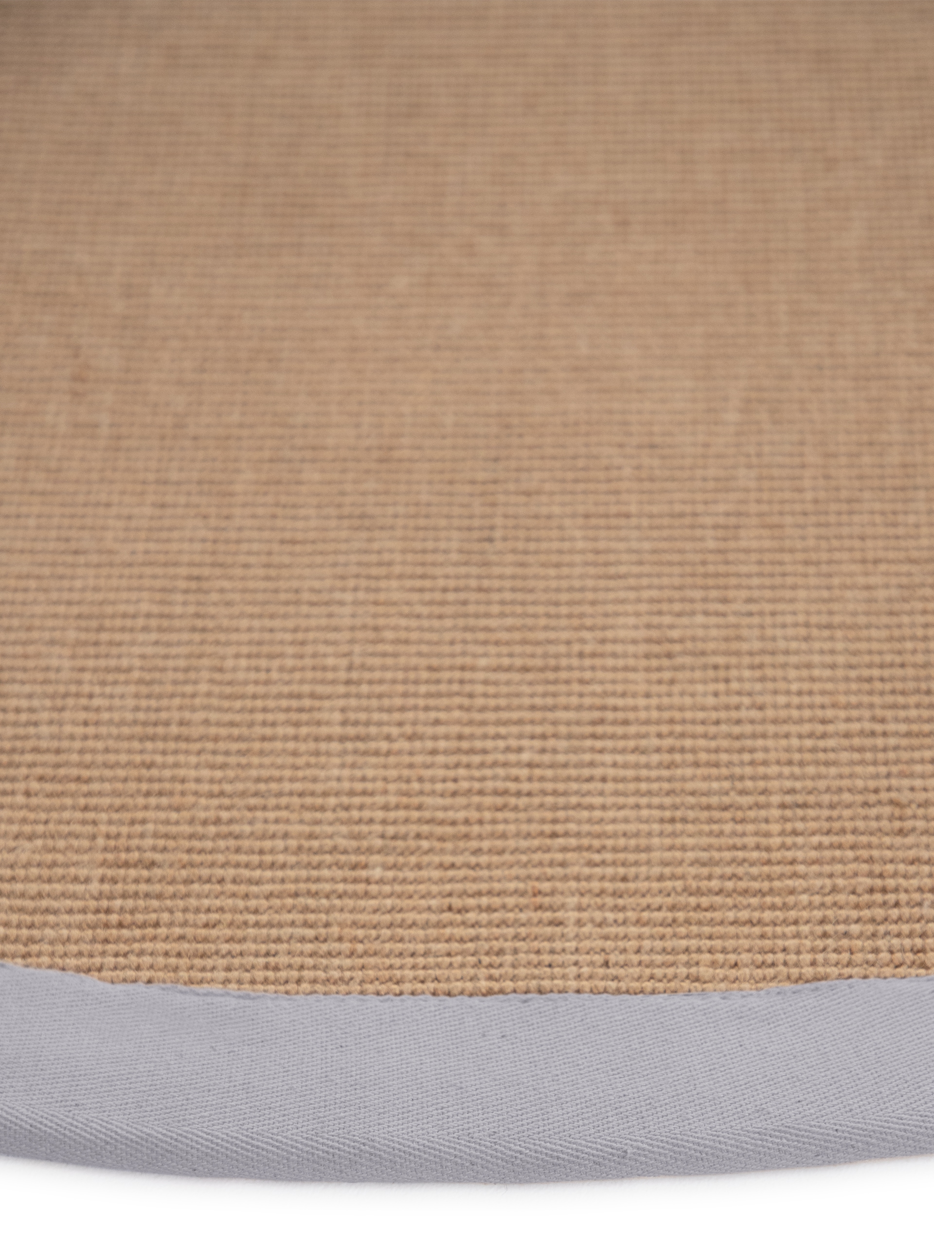 carpetfine Sisalteppich »Sisal«, rund, 5 mm Höhe, mit farbiger Bordüre, Anti-Rutsch Rückseite