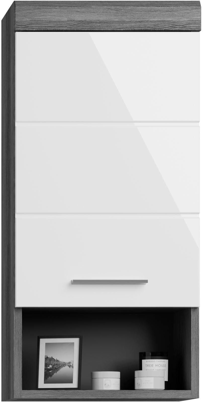 INOSIGN Badmöbel-Set »Siena, 5 teilig, bestehend aus:«, (Set, 5 St.), Hochschrank, WBU, Spiegelschrank, Unterschrank, Hängeschrank
