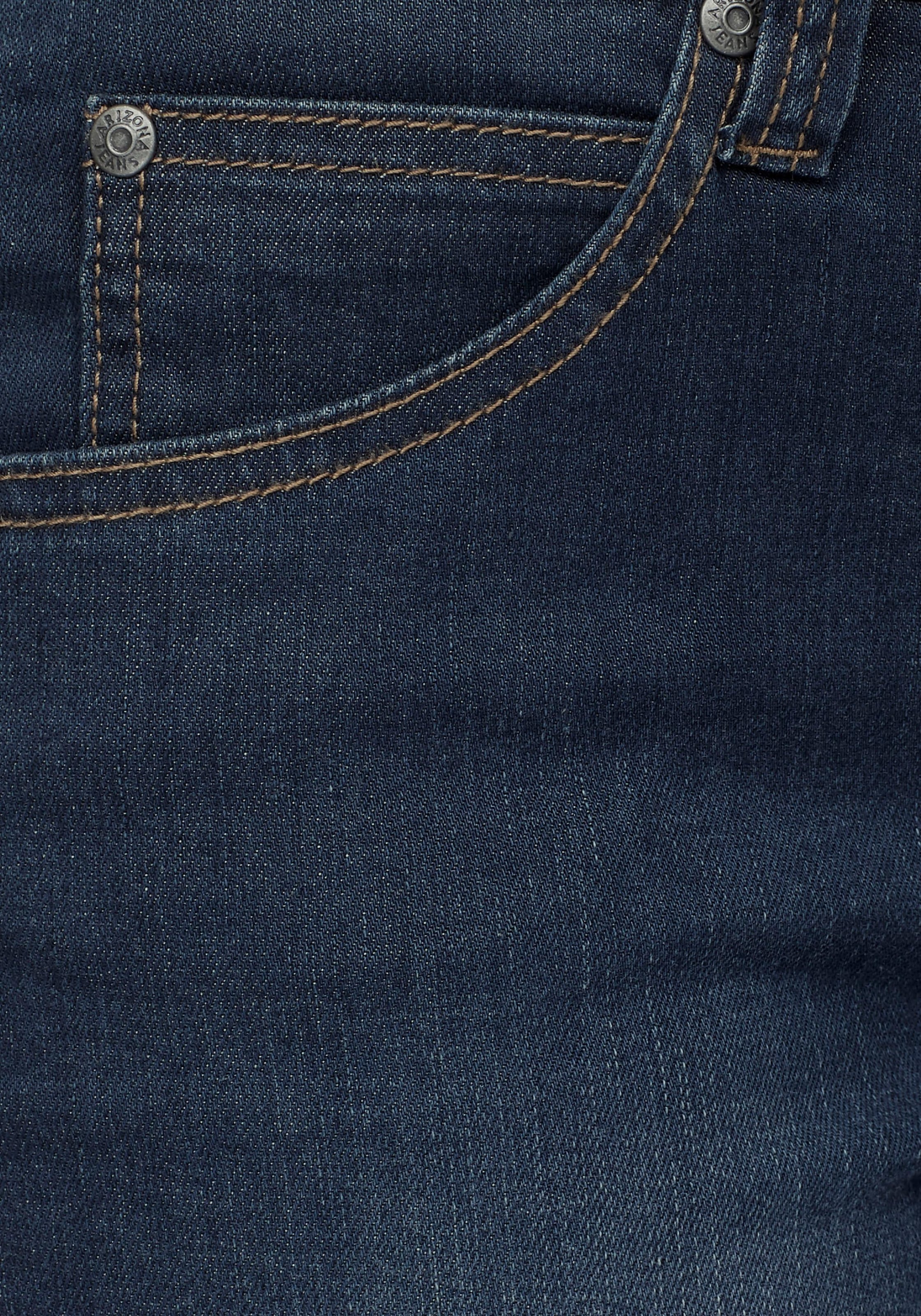 Arizona Slim-fit-Jeans »Curve-Collection«, hohe Leibhöhe, Five-Pocket-Design, Zip-Fly