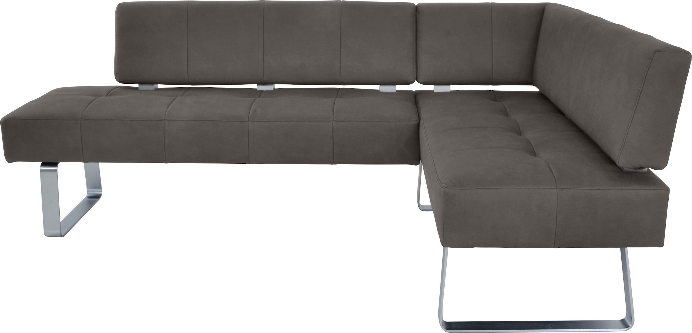 K+W Komfort & Wohnen Eckbankgruppe »Spider II« Set, 4 Stk. tlg. langer Schenkel 227cm, 2 Freischwinger, Auszugstisch in Breite 130 cm