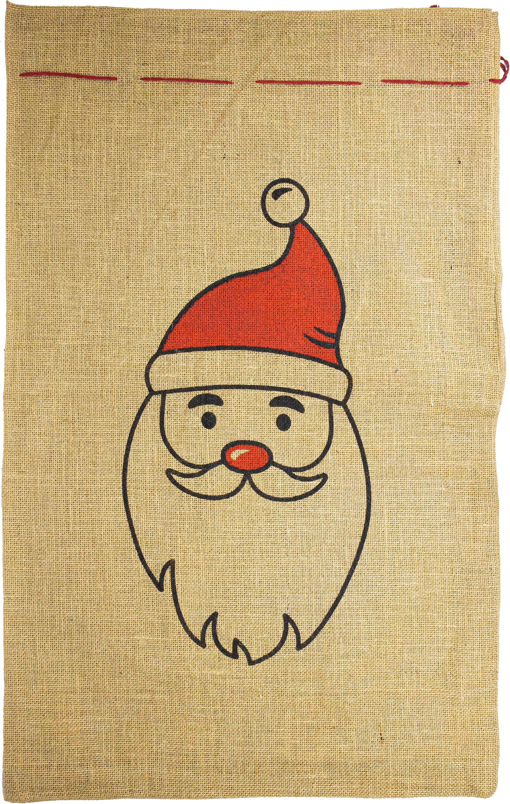 Weihnachtsdeko auf cm Raten »Jutesack home Aideon, 50x80 Weihnachtsmann«, mit mit Weihnachtsfigur my Santakopf, bestellen
