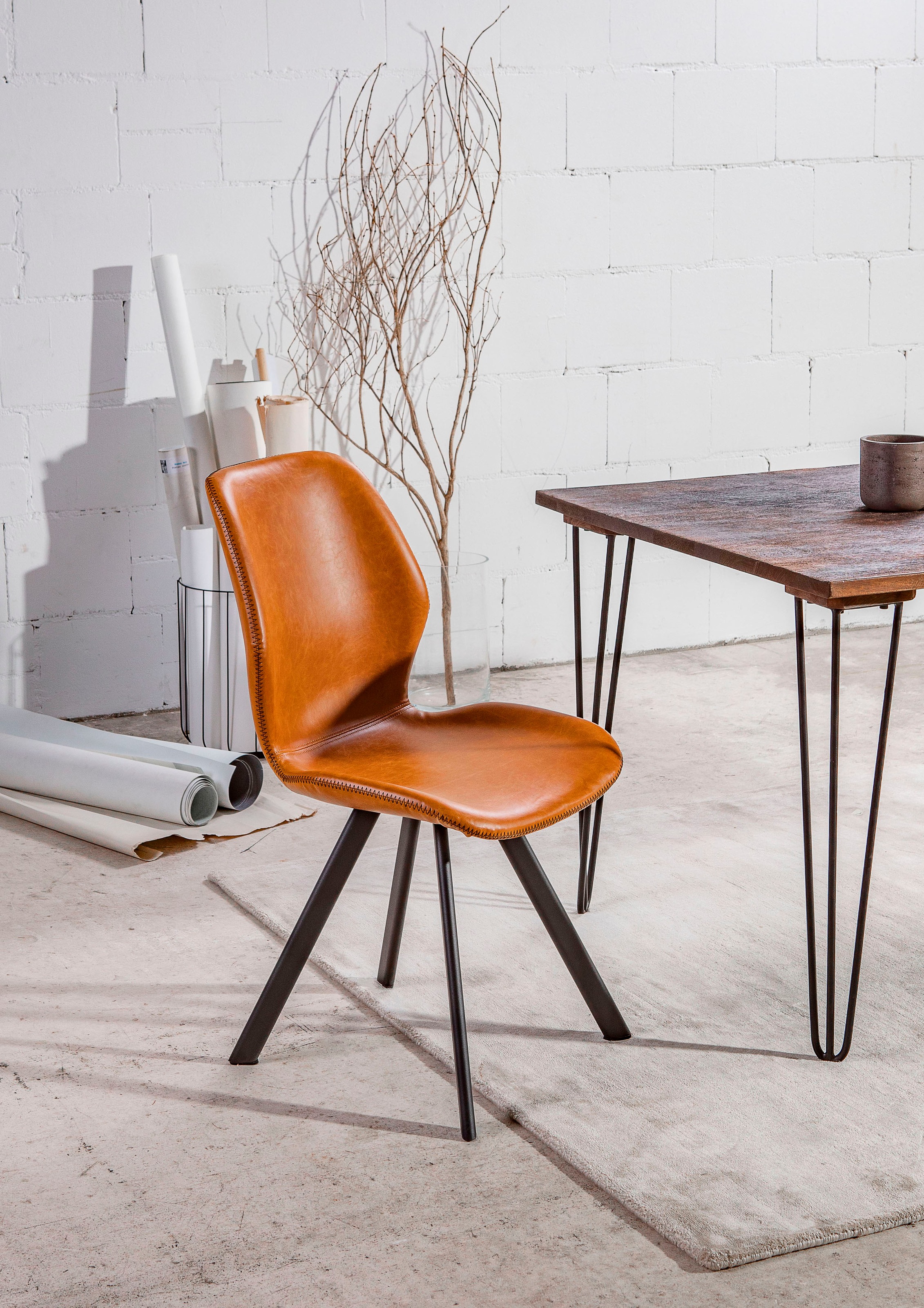 Gutmann Factory Esszimmerstuhl »Chill«, (Set), 2 St., Kunstleder, mit marka günstig online kaufen