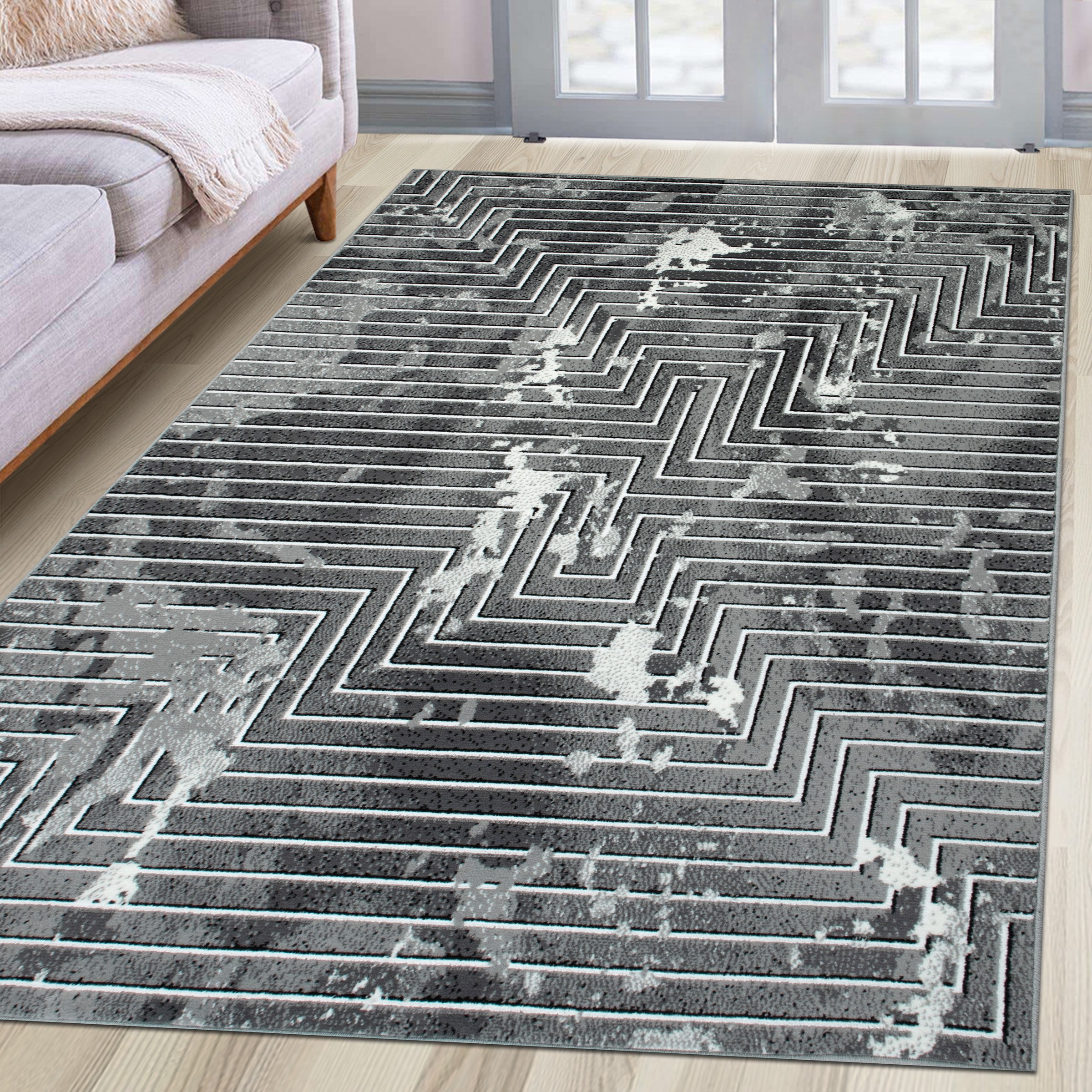 my home Teppich »Leiga, 3D-Effekt, leichter Glanz, Scandi-Look«, rechteckig günstig online kaufen