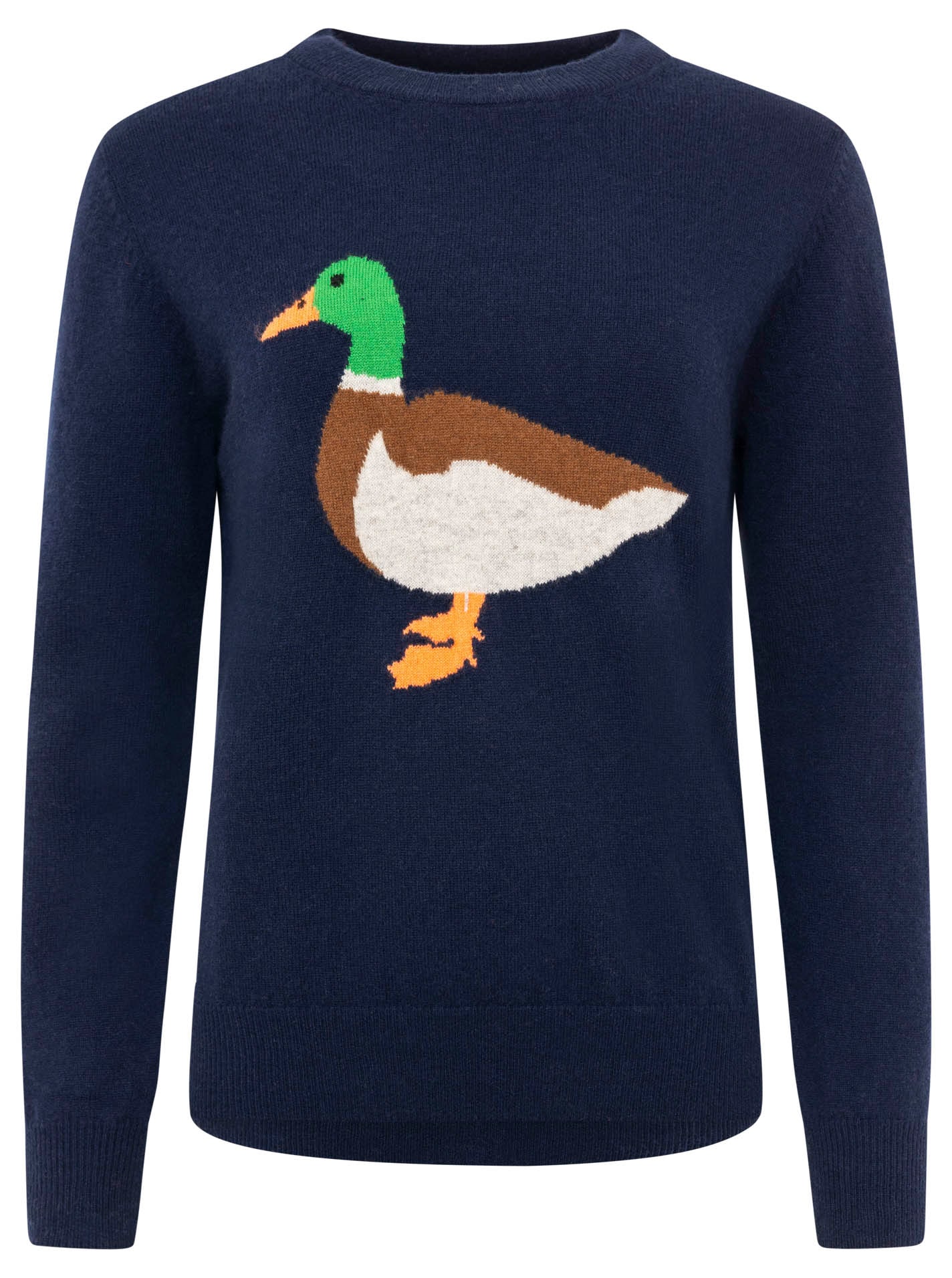 Zwillingsherz Strickpullover »Duck«, Rundhals,aus reinem Kaschmir mit großer Ente