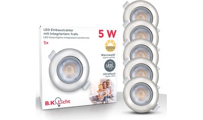 B.K.Licht LED Einbauleuchte, LED-Board, 5 St., Warmweiß, LED Einbaustrahler schwenkbar... kaufen