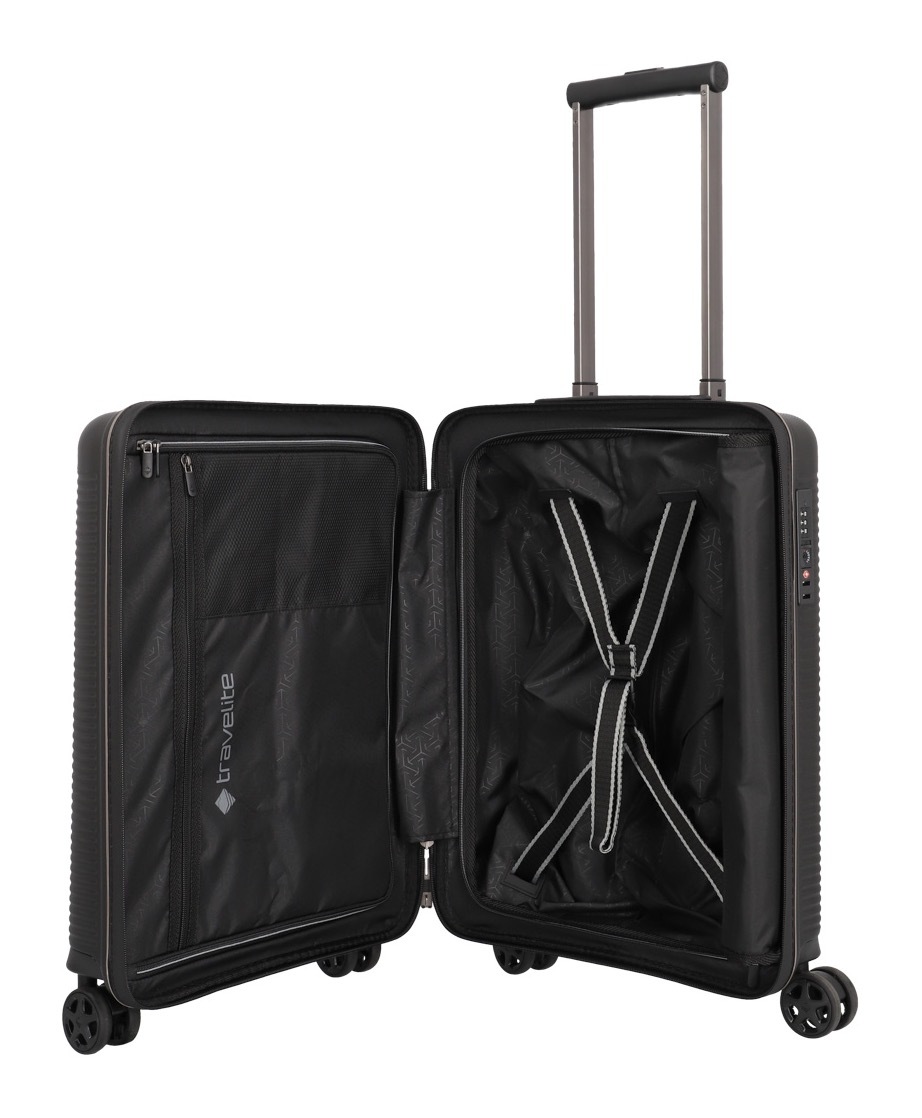 travelite Hartschalen-Trolley »ROOMER S«, 4 Rollen, Reisegepäck Hartschalen-Koffer TSA-Schloss Handgepäck