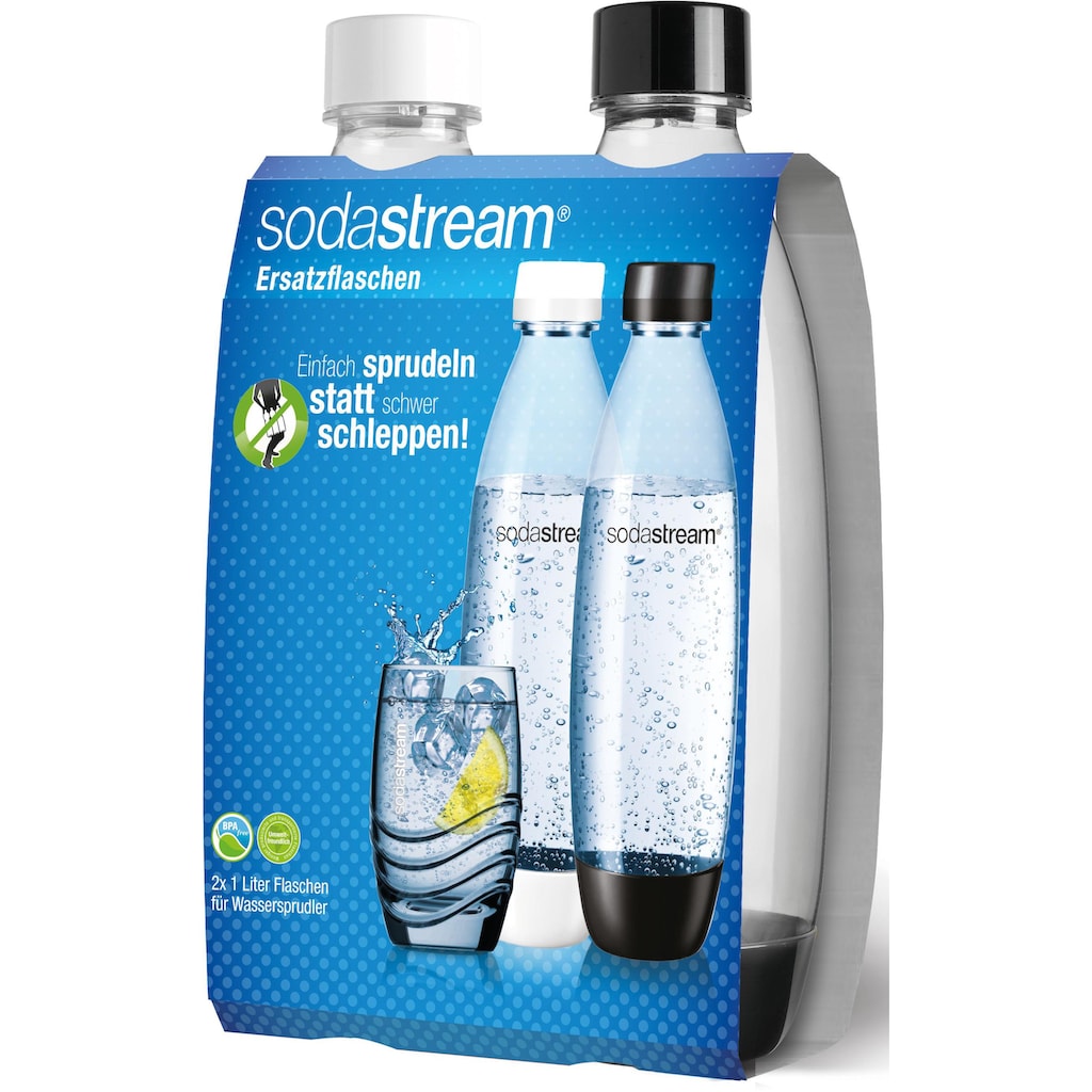 SodaStream Wassersprudler Flasche, (Set, 2 tlg.)