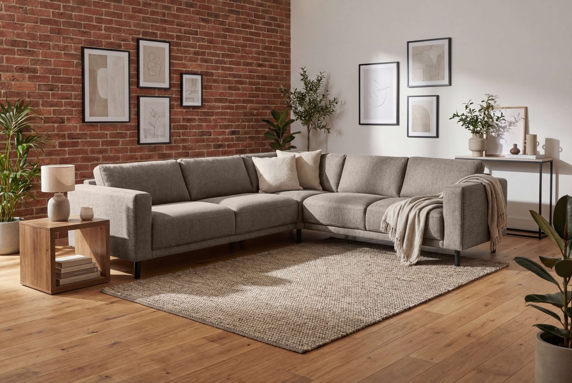 Home affaire Ecksofa »Sveeva, L-Form, B.288 cm, schwarze Metallfüße« langlebiger Webstoff, mit Wellenunterfederung, viele Farben