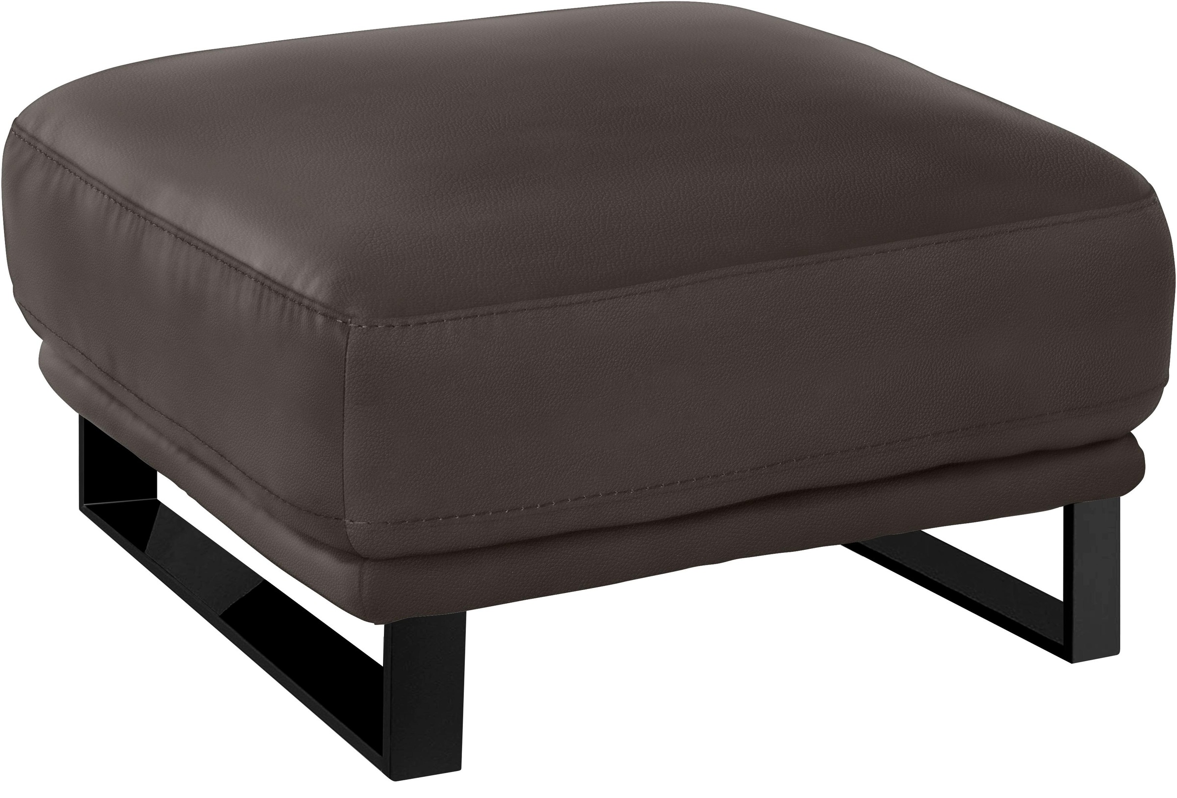 W.SCHILLIG Hocker »montanaa«, mit Metallkufen in Schwarz pulverbeschichtet, Breite 71 cm