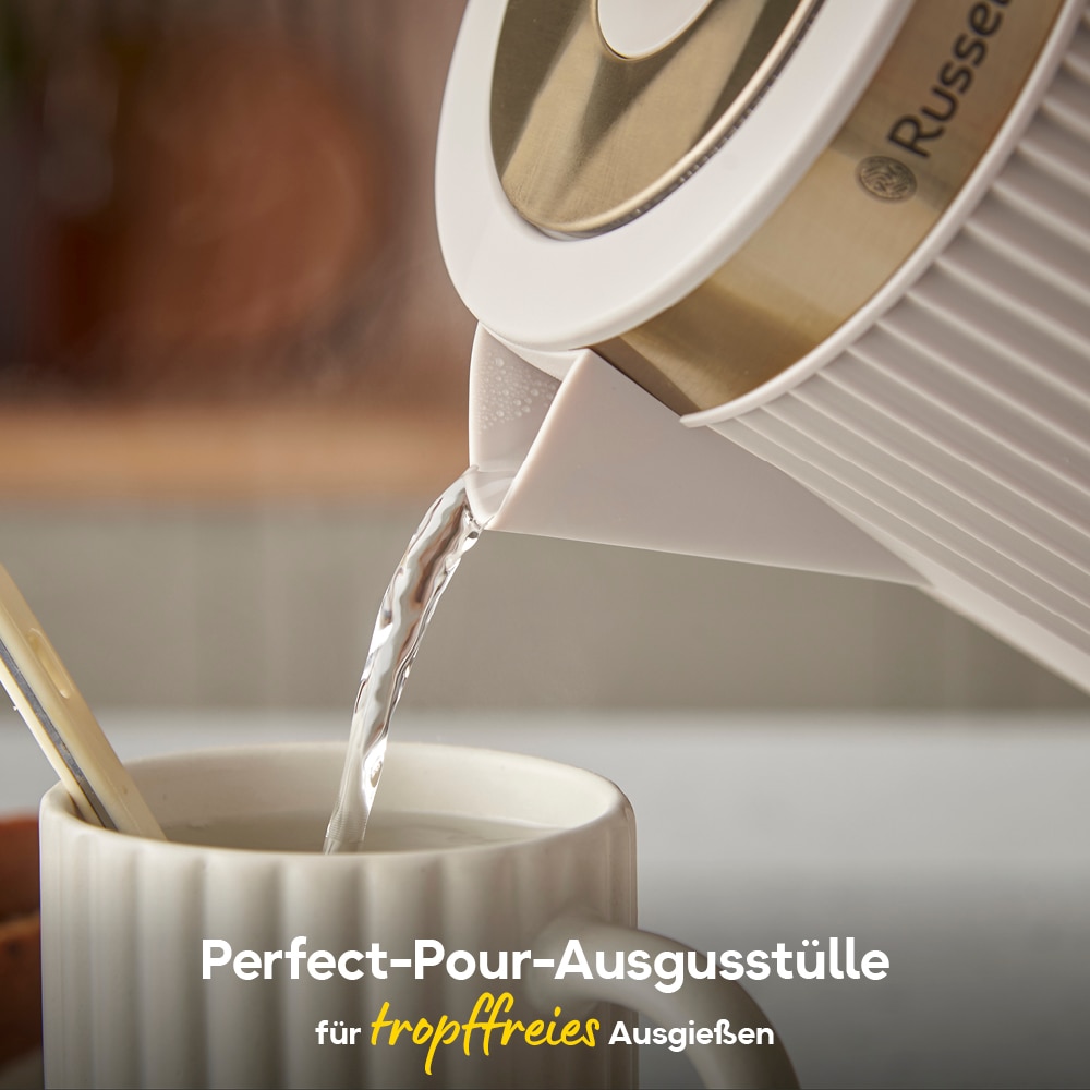 RUSSELL HOBBS Wasserkocher »Brontë Stone 26751-70« 1,7 l 3000 W matt, Ausgusstülle, Wasserstandsanzeige, herausnehmbarer Kalkfilter